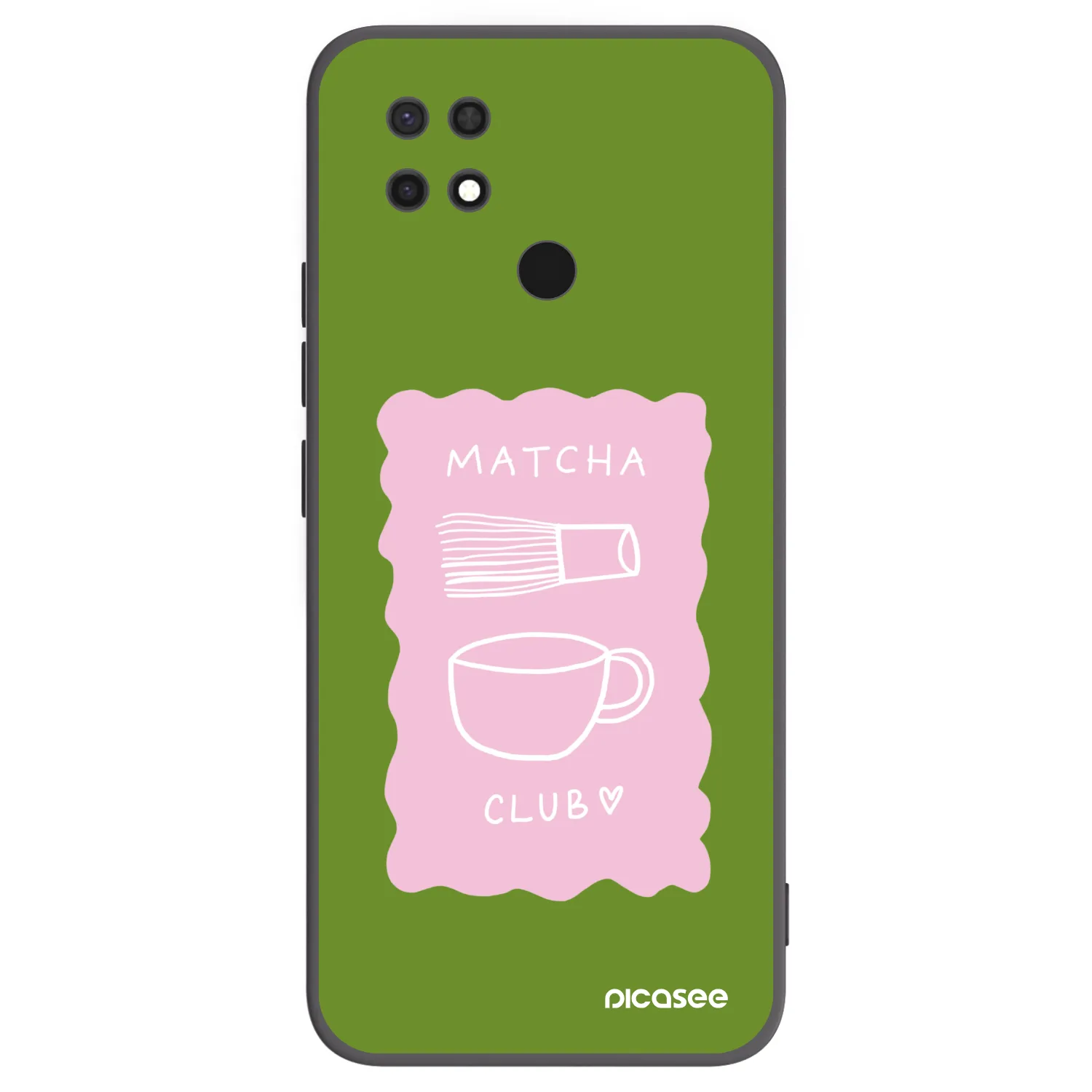 Picasee Xiaomi Redmi 10C Hülle - Schwarzes Silikon - Matcha club