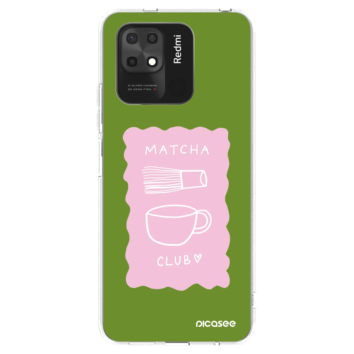 Picasee Xiaomi Redmi 10C Hülle - Transparentes Silikon - Matcha club