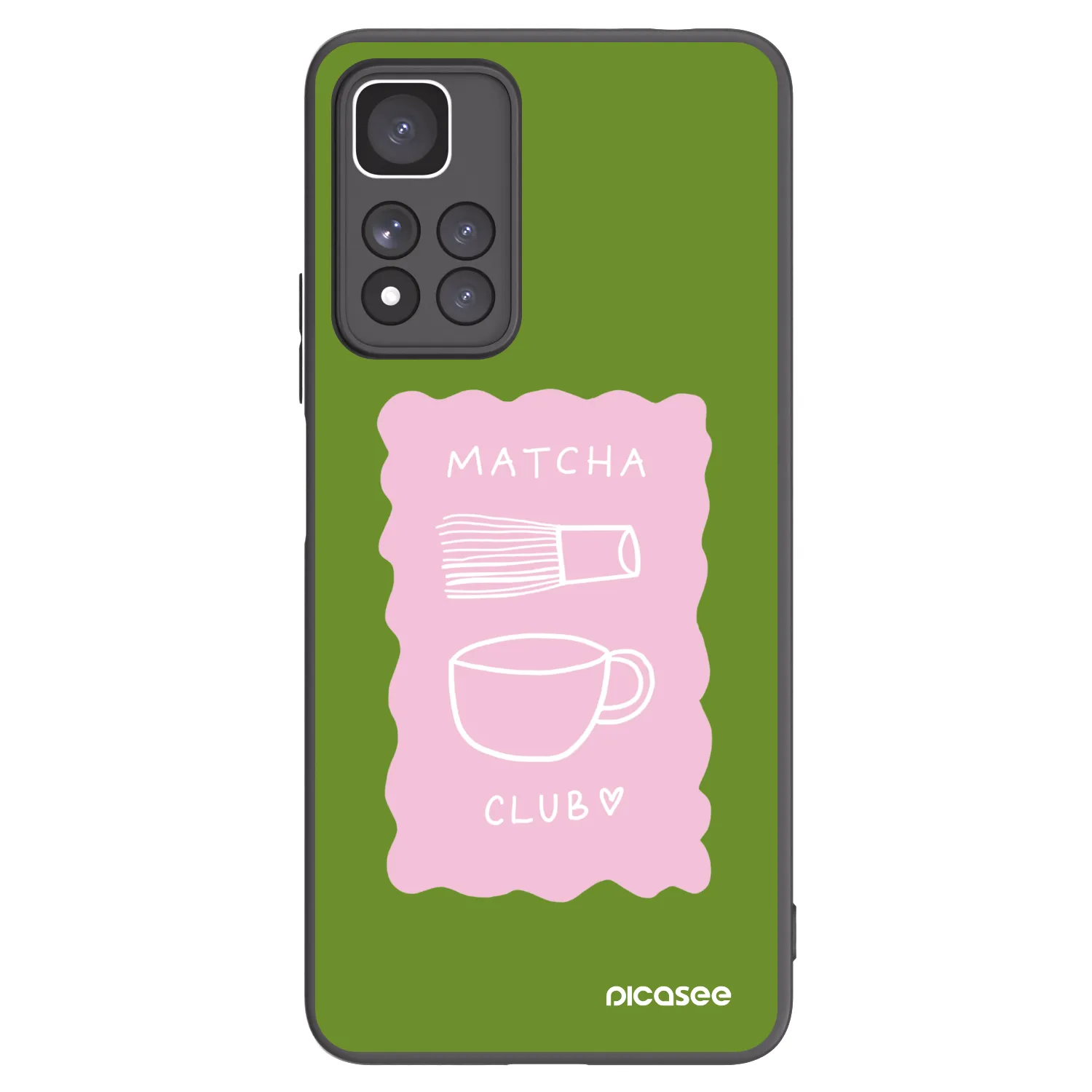 Picasee Xiaomi Redmi Note 11 Pro+ 5G Hülle - Schwarzes Silikon - Matcha club