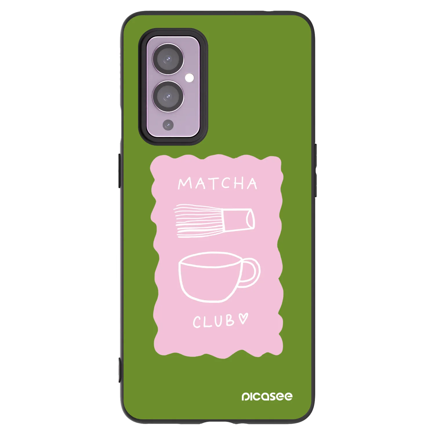 Picasee OnePlus 9 Hülle - Schwarzes Silikon - Matcha club