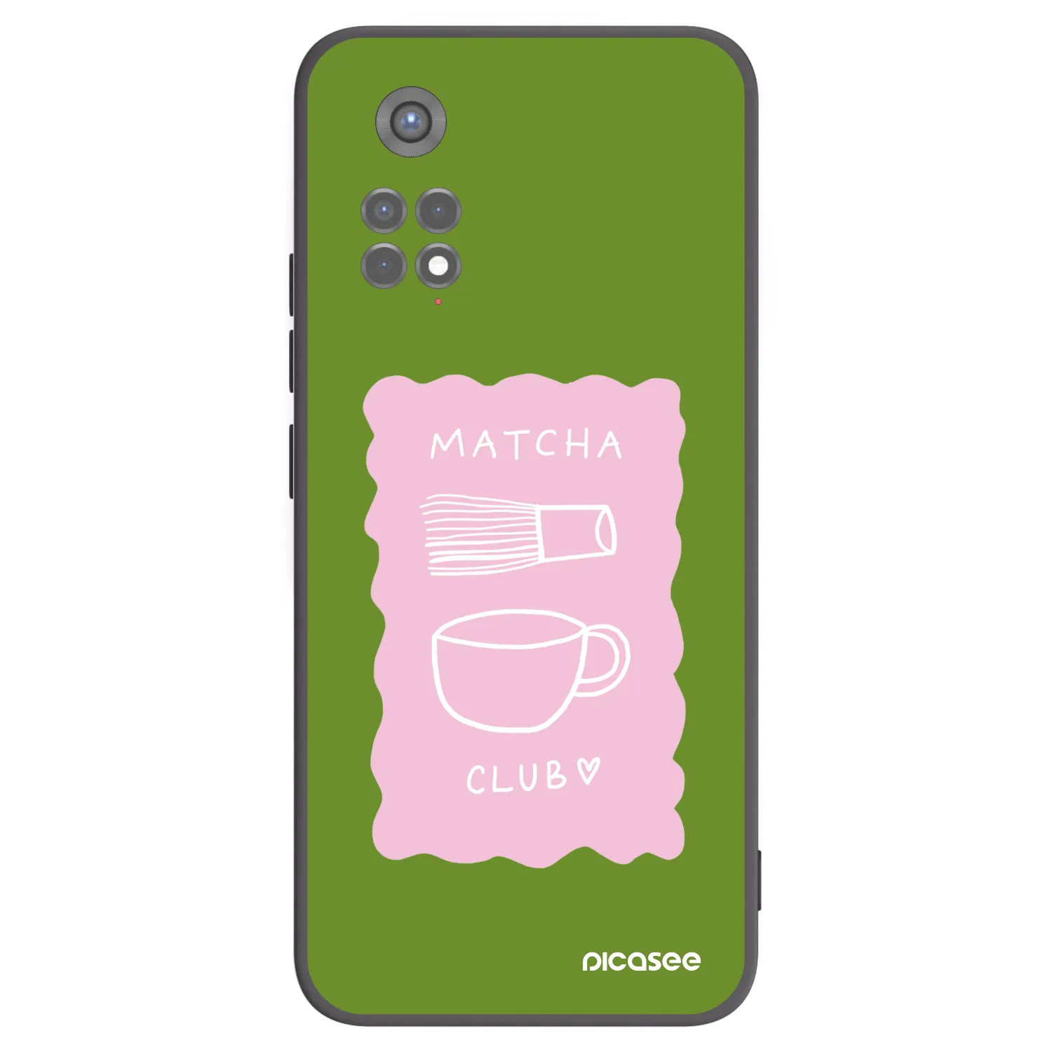 Picasee Xiaomi Redmi Note 11S 5G Hülle - Schwarzes Silikon - Matcha club