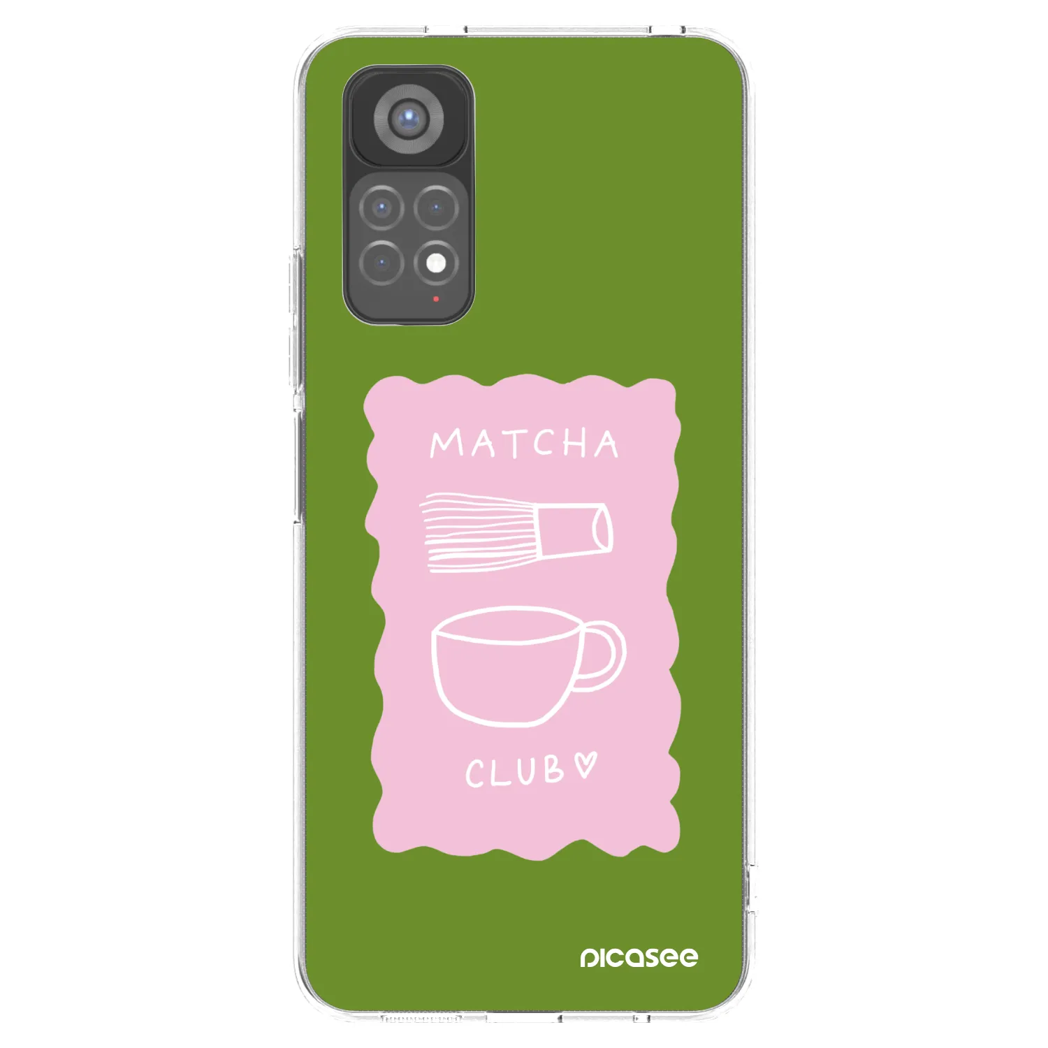 Picasee Xiaomi Redmi Note 11S 5G Hülle - Transparentes Silikon - Matcha club