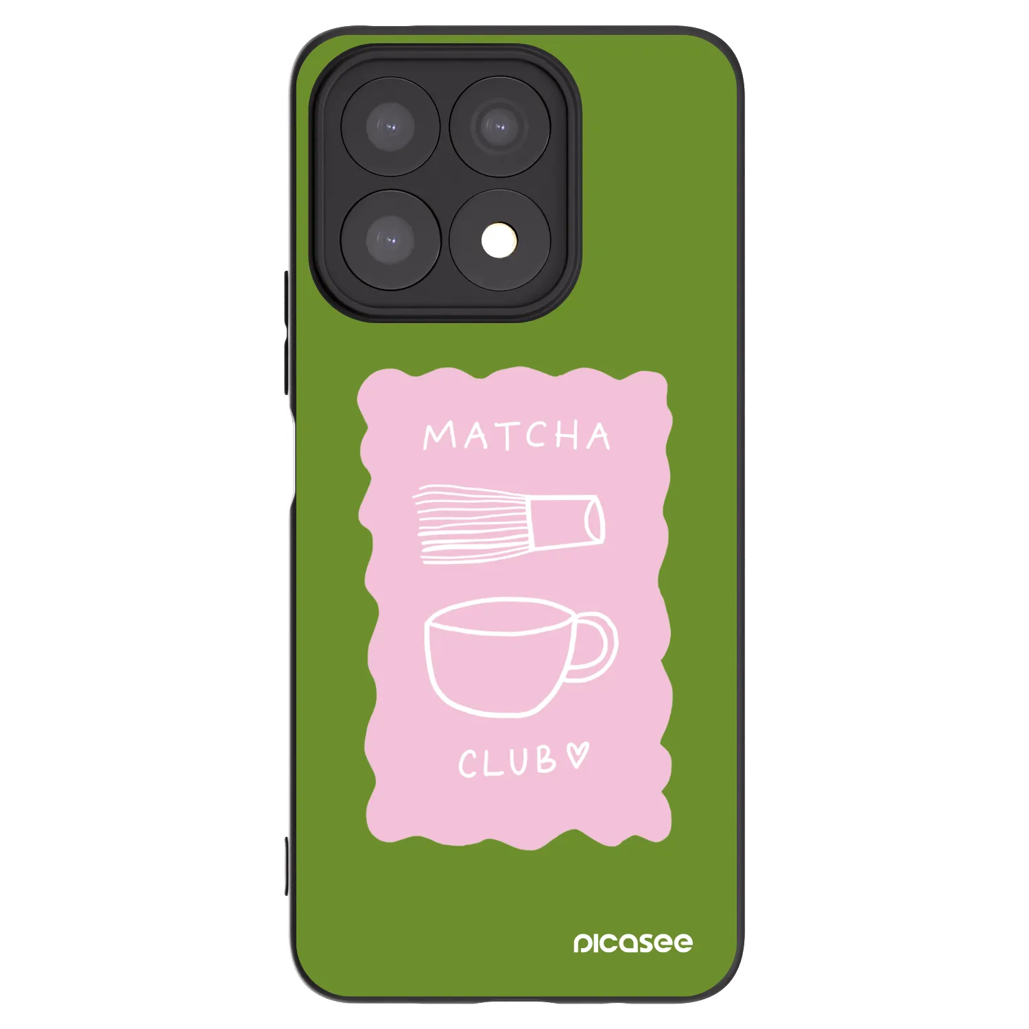Picasee Honor X8a Hülle - Schwarzes Silikon - Matcha club