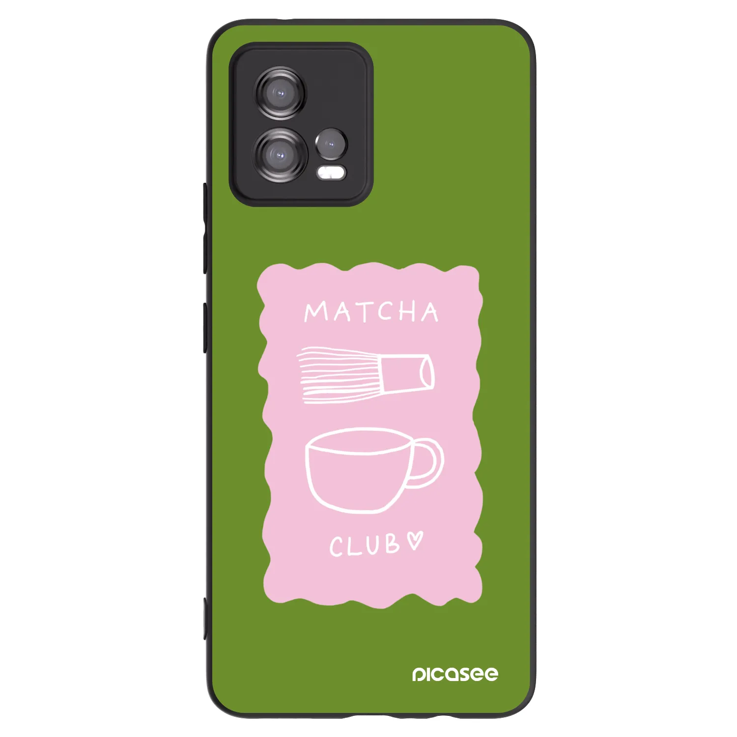 Picasee Motorola Moto G72 Hülle - Schwarzes Silikon - Matcha club