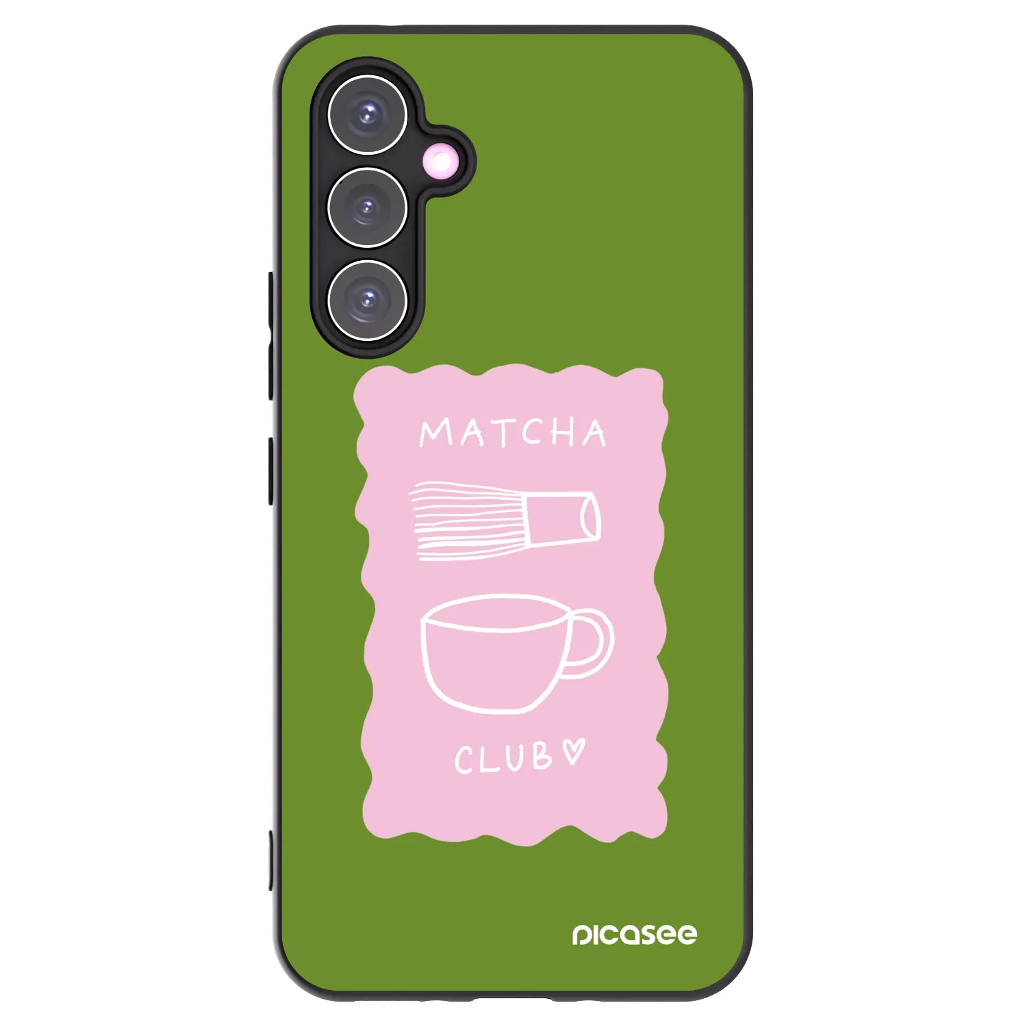 Picasee Samsung Galaxy A54 5G A546B Hülle - Schwarzes Silikon - Matcha club