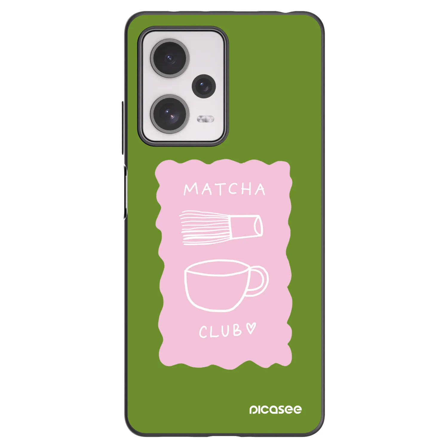 Picasee Xiaomi Redmi Note 12 Pro+ 5G Hülle - Schwarzes Silikon - Matcha club