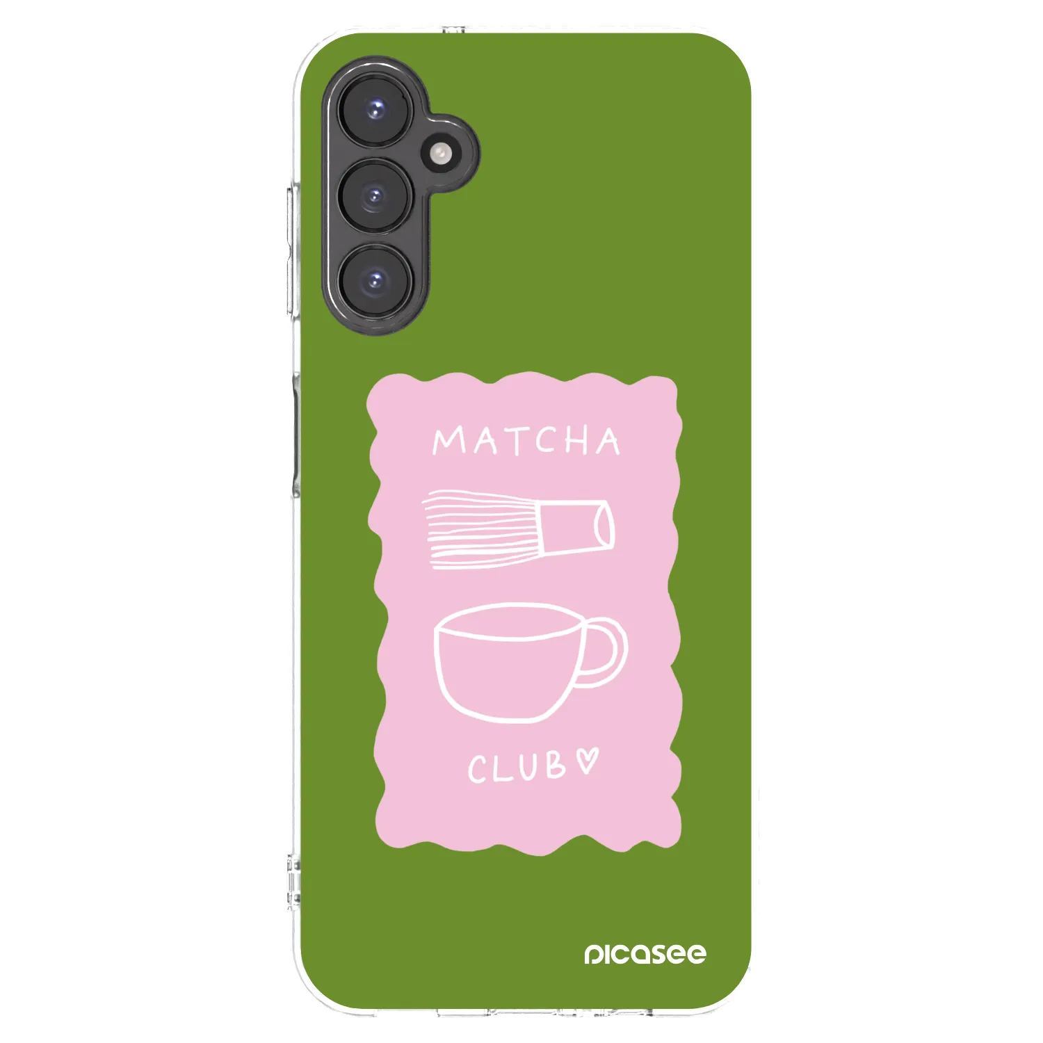 Picasee Samsung Galaxy A14 4G A145R Hülle - Transparentes Silikon - Matcha club
