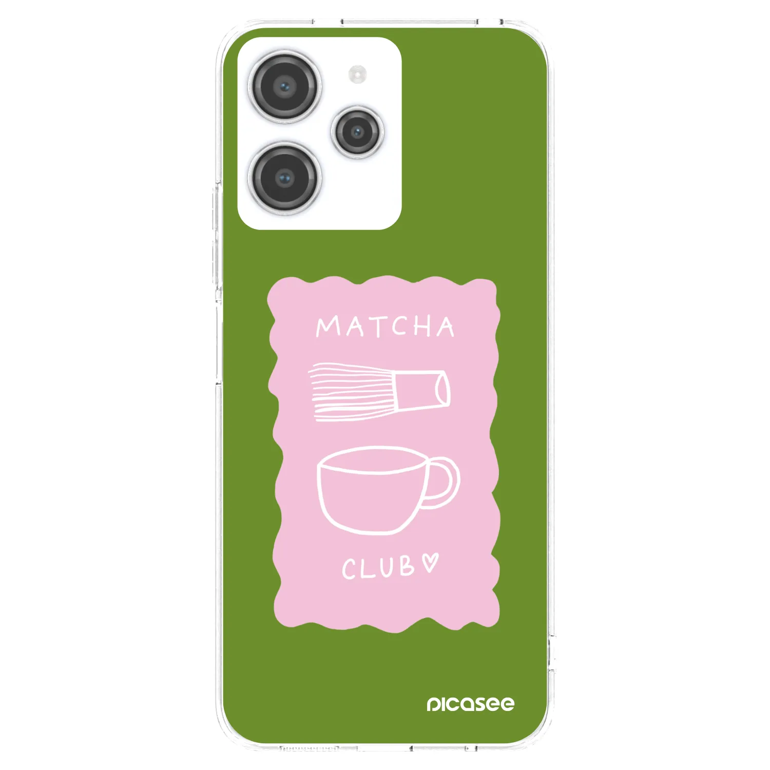 Picasee Xiaomi Redmi 12 4G Hülle - Transparentes Silikon - Matcha club