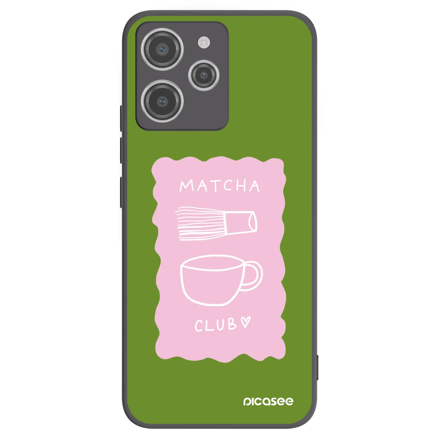 Picasee Xiaomi Redmi 12 4G Hülle - Schwarzes Silikon - Matcha club