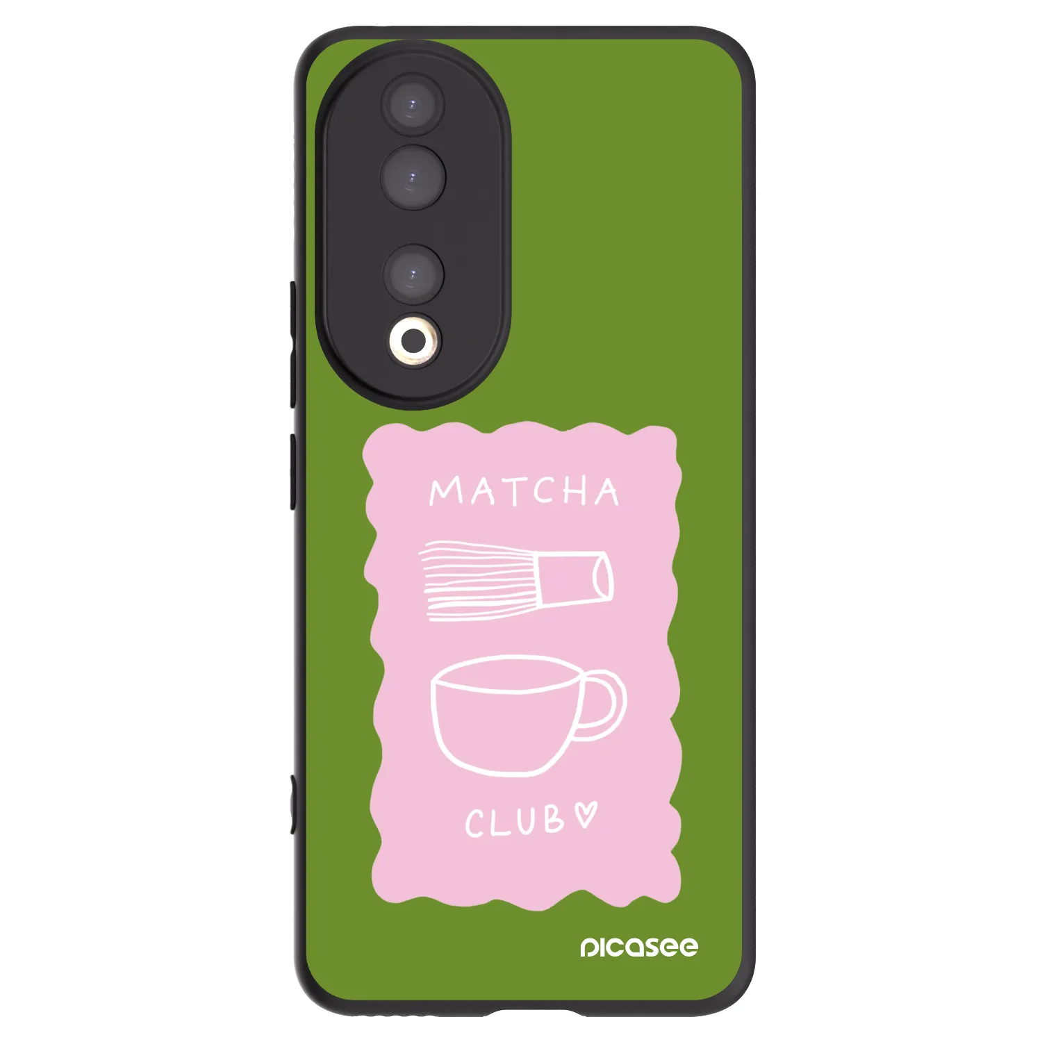 Picasee Honor 90 5G Hülle - Schwarzes Silikon - Matcha club