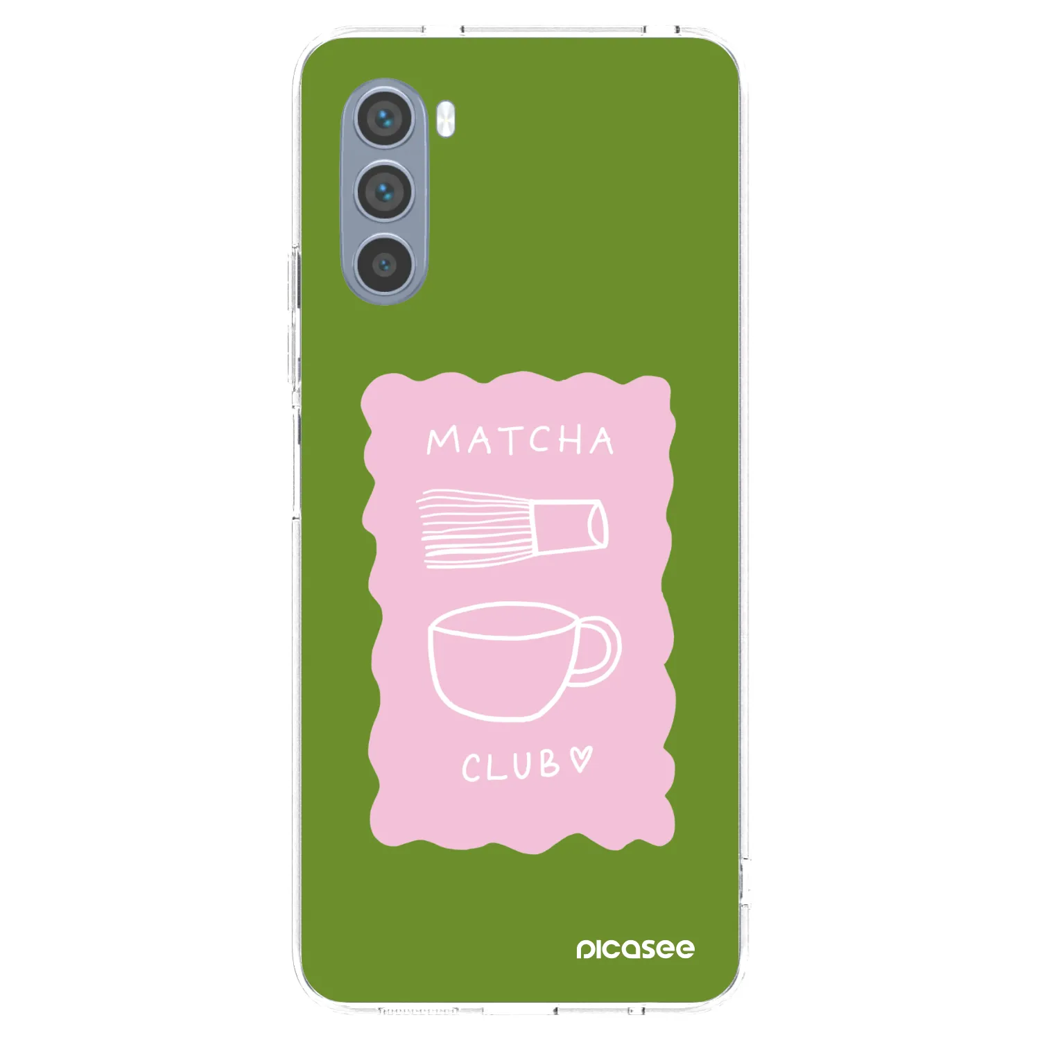 Picasee Motorola Moto G62 Hülle - Transparentes Silikon - Matcha club
