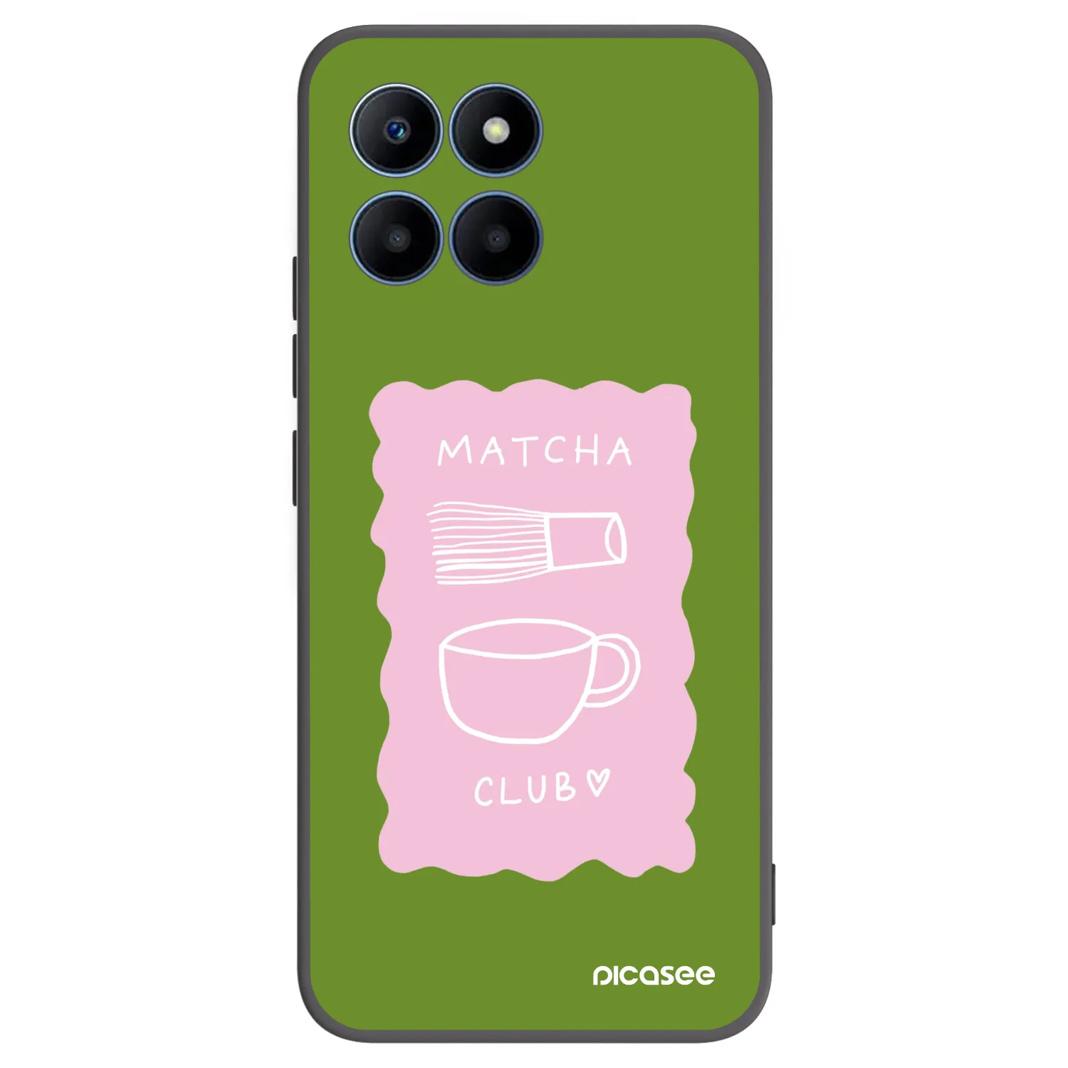 Picasee Honor 70 Lite Hülle - Schwarzes Silikon - Matcha club