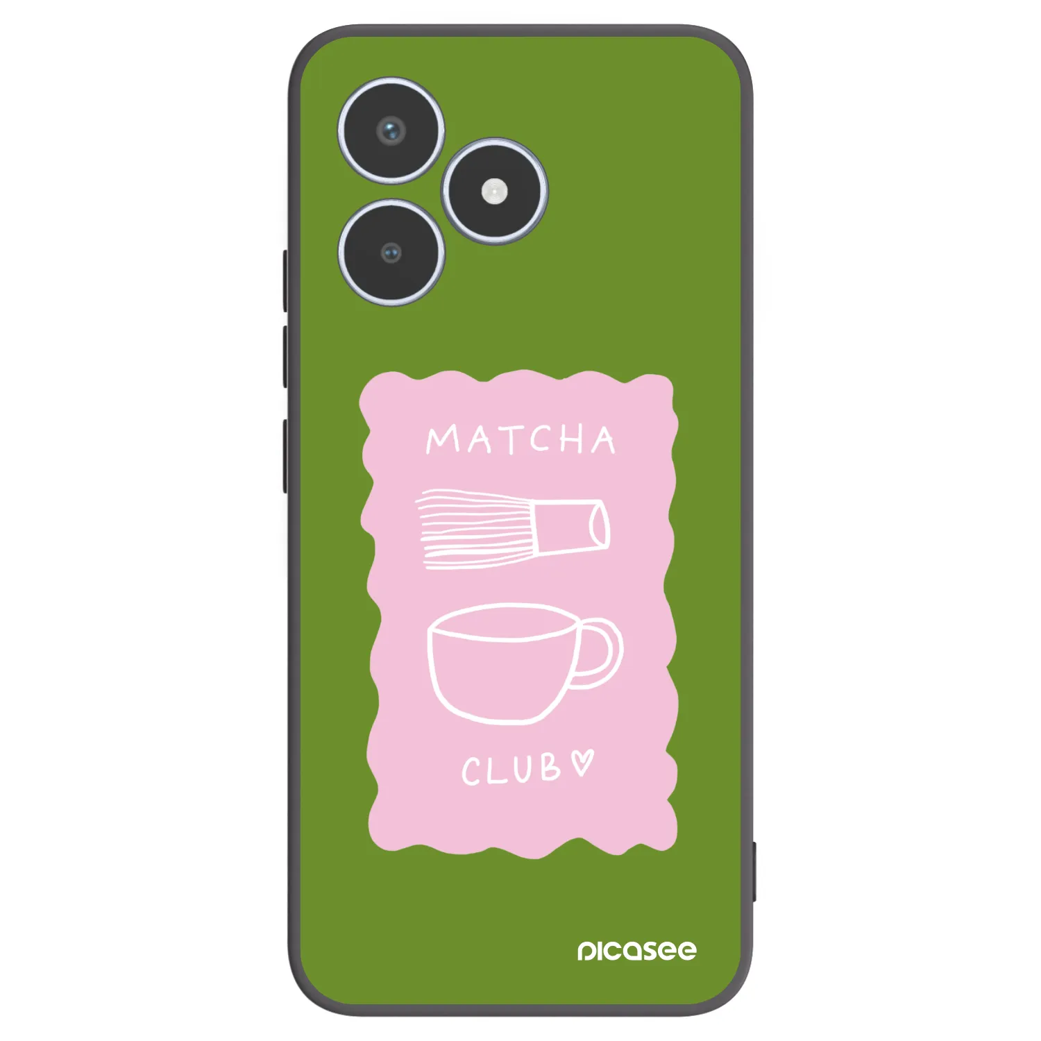 Picasee Realme C53 Hülle - Schwarzes Silikon - Matcha club
