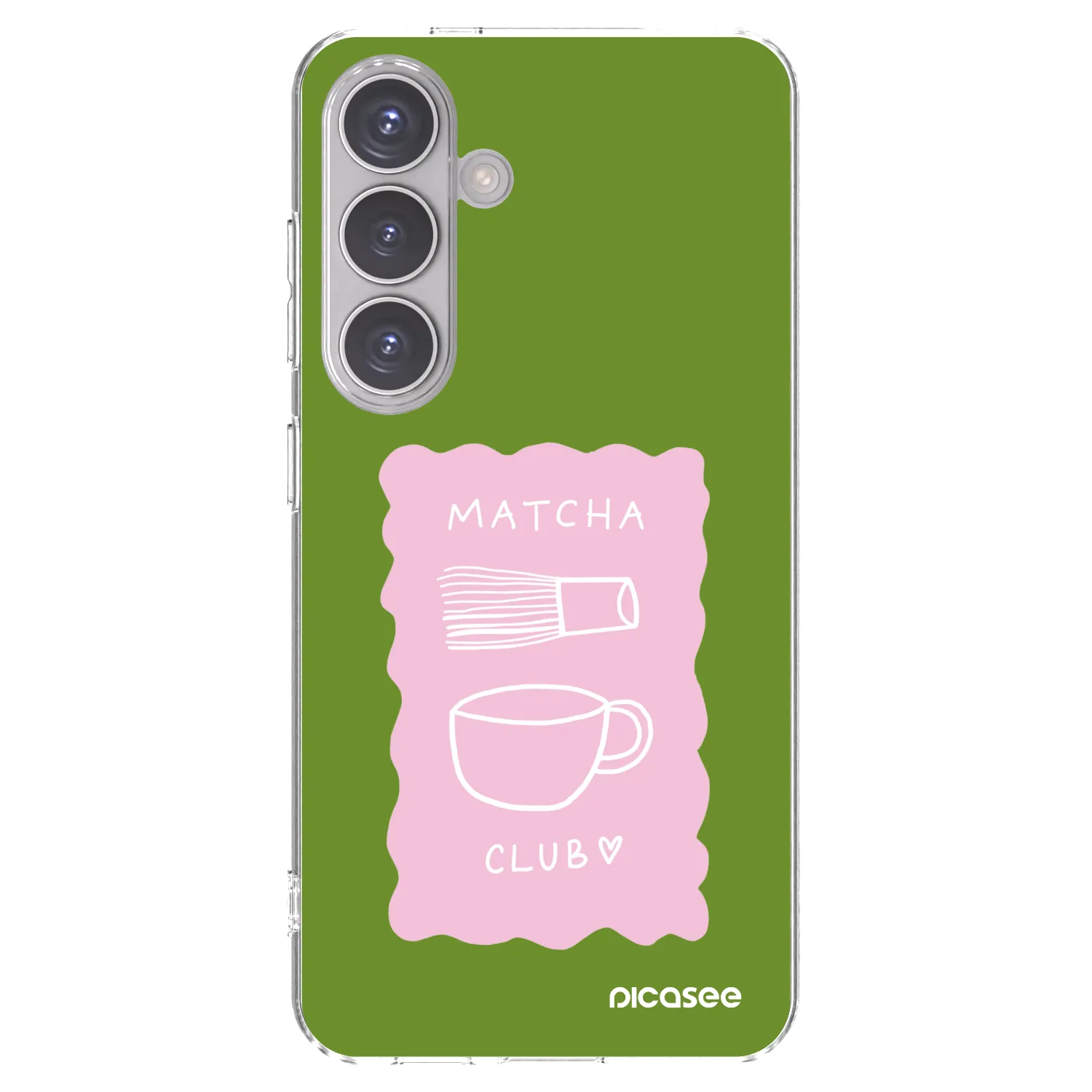 Picasee Samsung Galaxy S24 S921B 5G Hülle - Transparentes Silikon - Matcha club