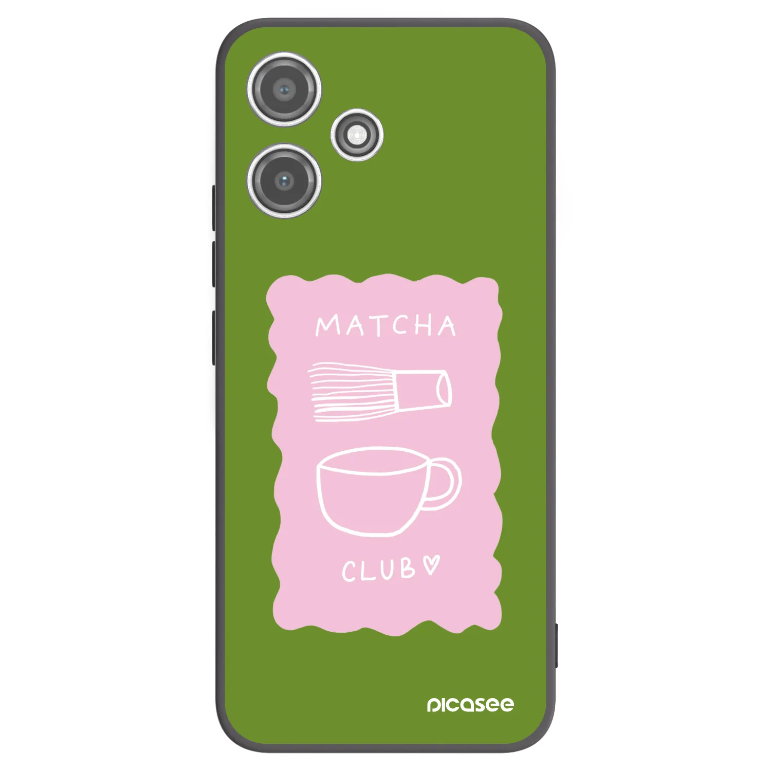 Picasee Xiaomi Redmi 12 5G Hülle - Schwarzes Silikon - Matcha club