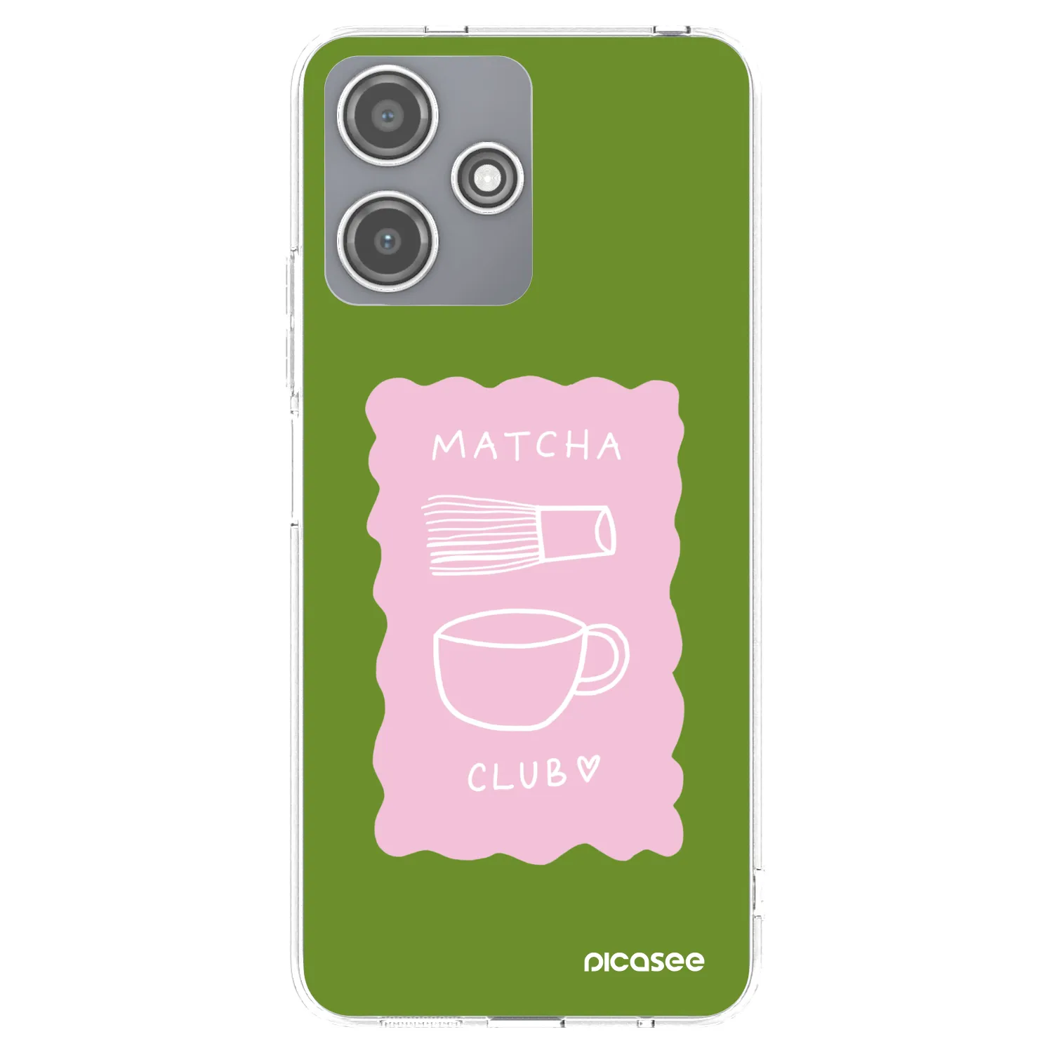 Picasee Xiaomi Redmi 12 5G Hülle - Transparentes Silikon - Matcha club