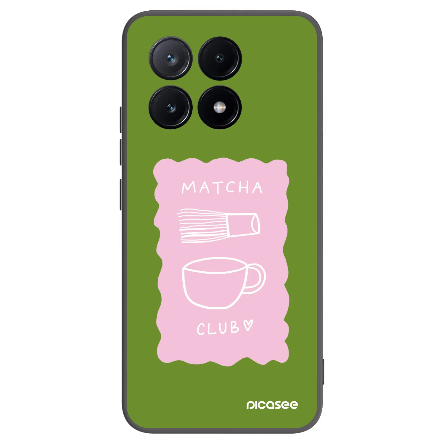 Picasee Xiaomi Poco X6 Pro Hülle - Schwarzes Silikon - Matcha club