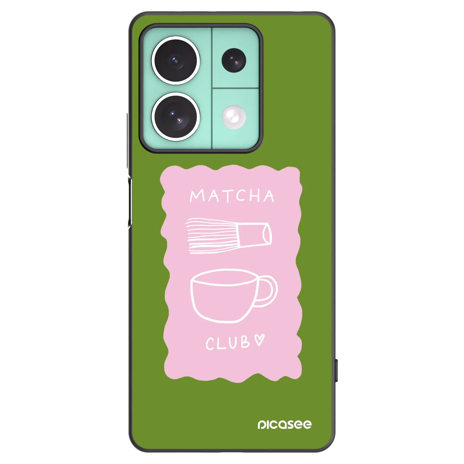Picasee Xiaomi Redmi Note 13 5G Hülle - Schwarzes Silikon - Matcha club