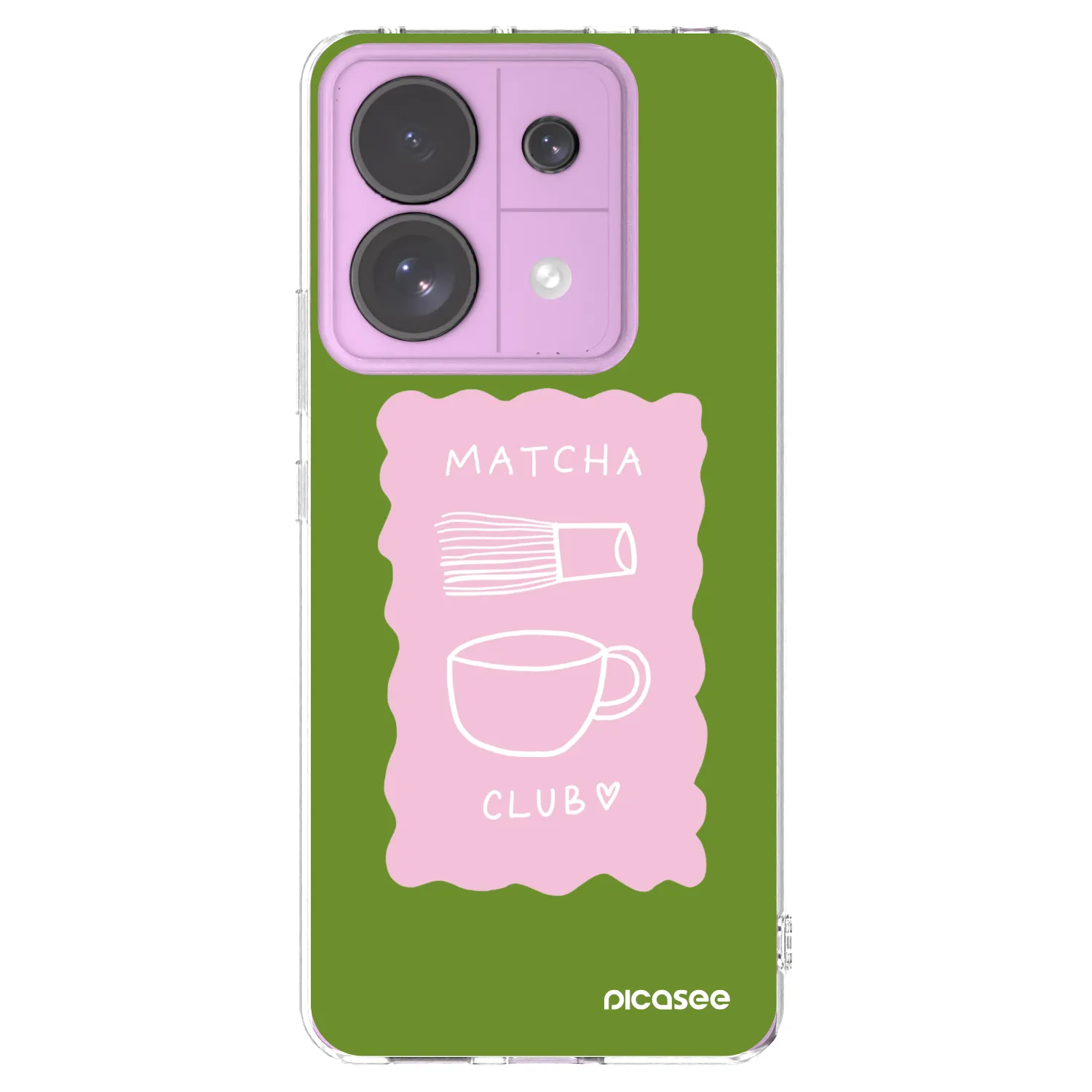 Picasee Xiaomi Redmi Note 13 Pro 5G Hülle - Transparentes Silikon - Matcha club