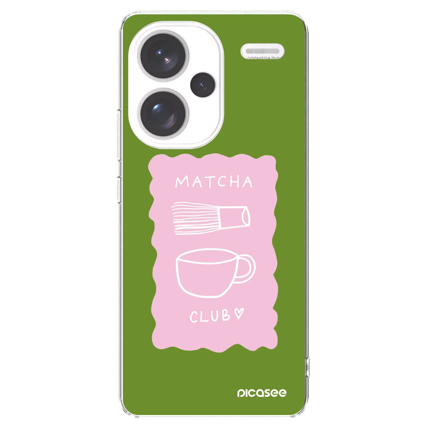 Picasee Xiaomi Redmi Note 13 Pro+ 5G Hülle - Transparentes Silikon - Matcha club