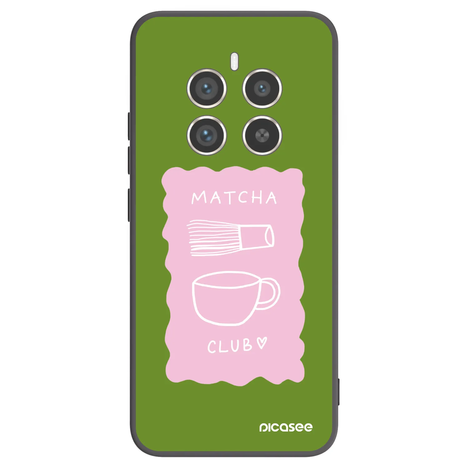 Picasee Realme 12 Pro 5G Hülle - Schwarzes Silikon - Matcha club