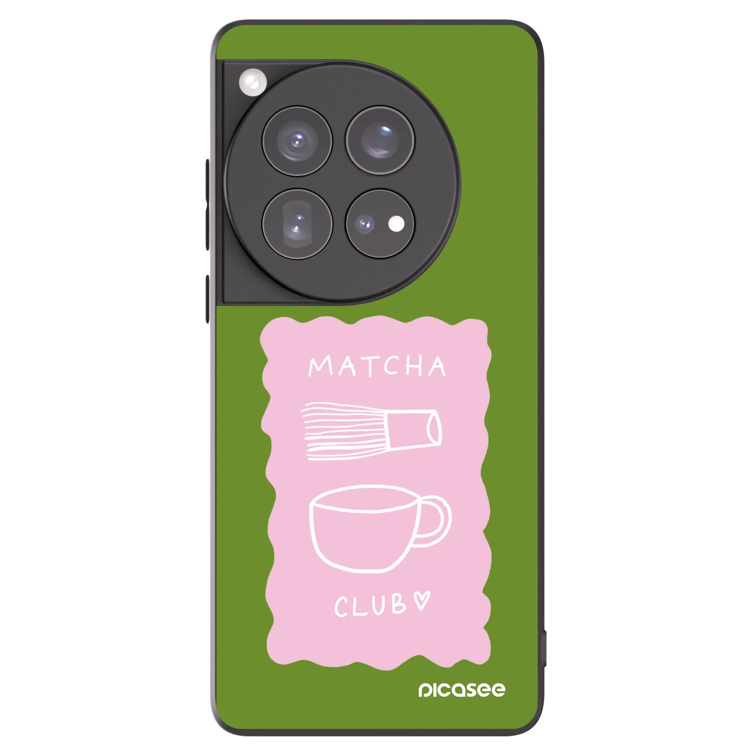 Picasee OnePlus 12 5G Hülle - Schwarzes Silikon - Matcha club