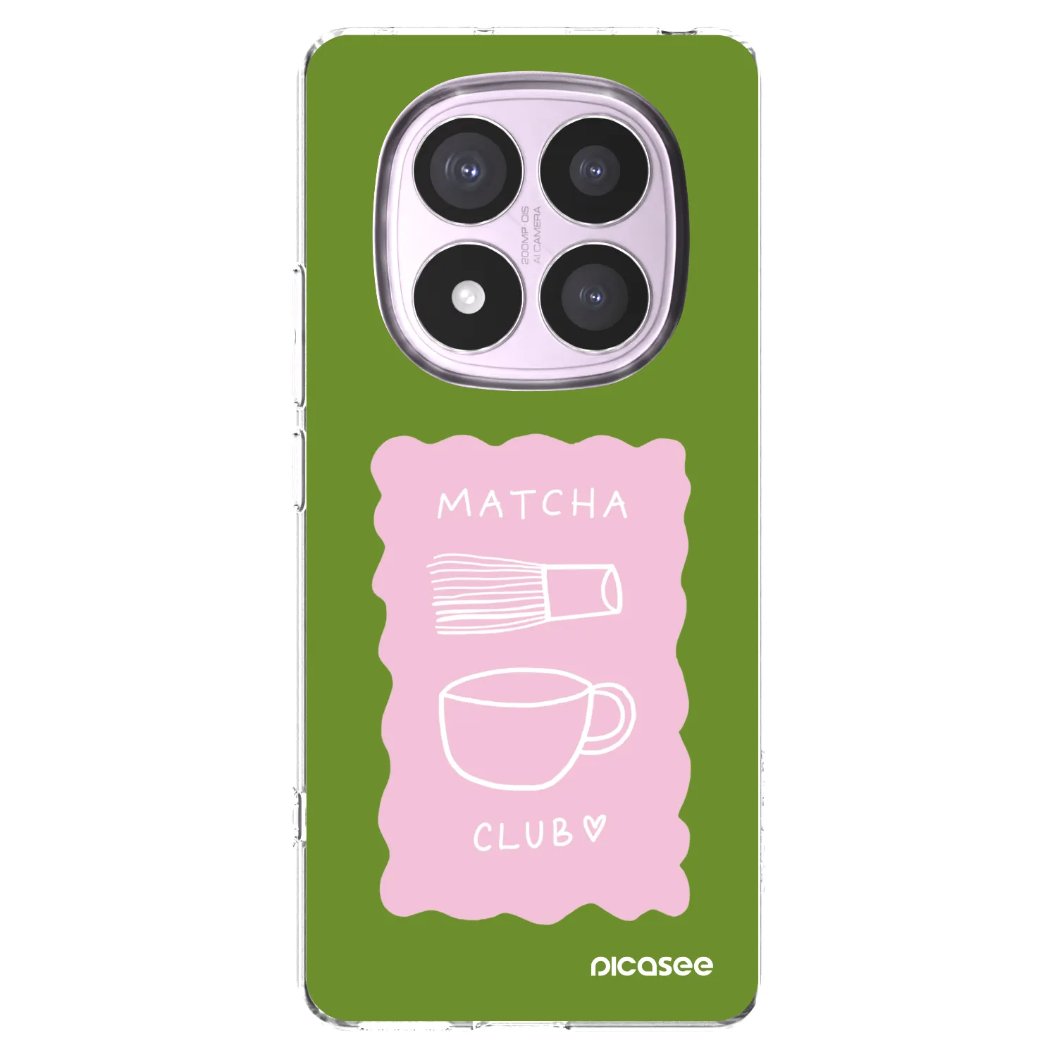 Picasee Xiaomi Redmi Note 14 Pro 5G Hülle - Transparentes Silikon - Matcha club