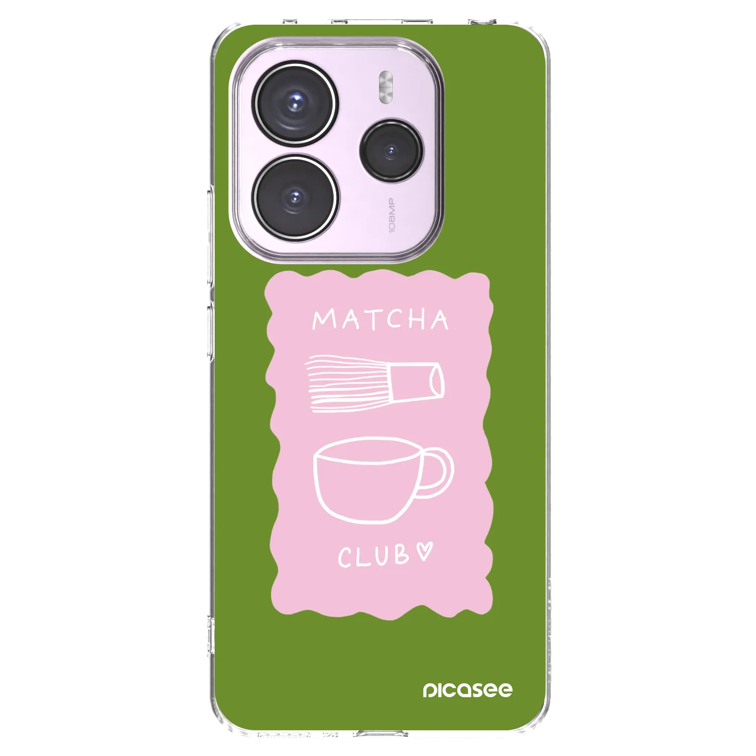 Picasee Xiaomi Redmi Note 14 5G Hülle - Transparentes Silikon - Matcha club