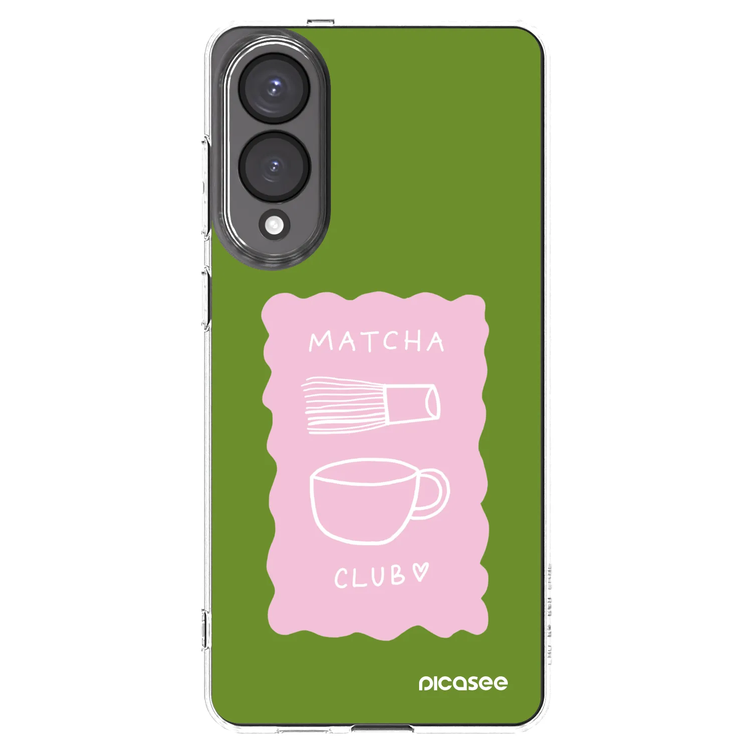 Picasee Samsung Galaxy S25 Edge 5G Hülle - Transparentes Silikon - Matcha club