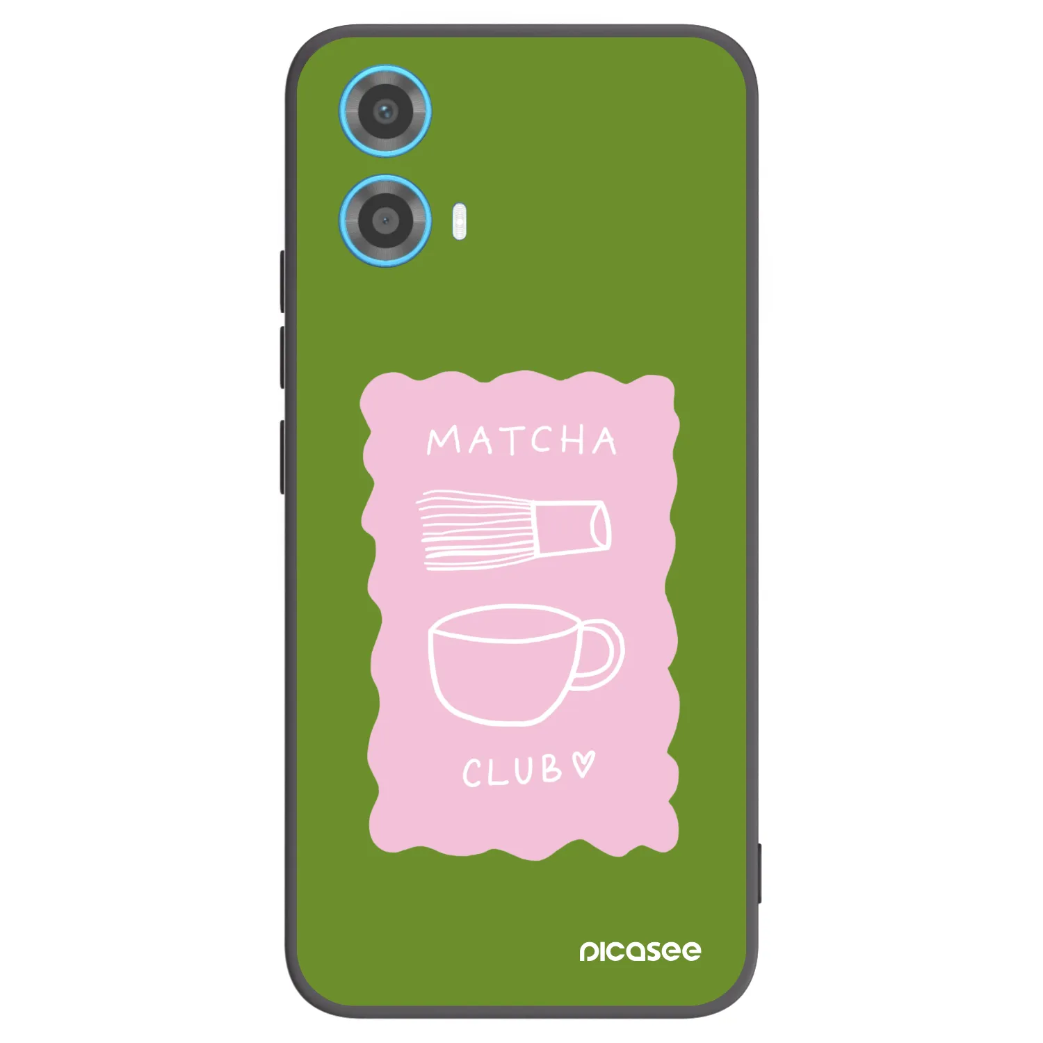 Picasee Motorola Moto G34 5G Hülle - Schwarzes Silikon - Matcha club