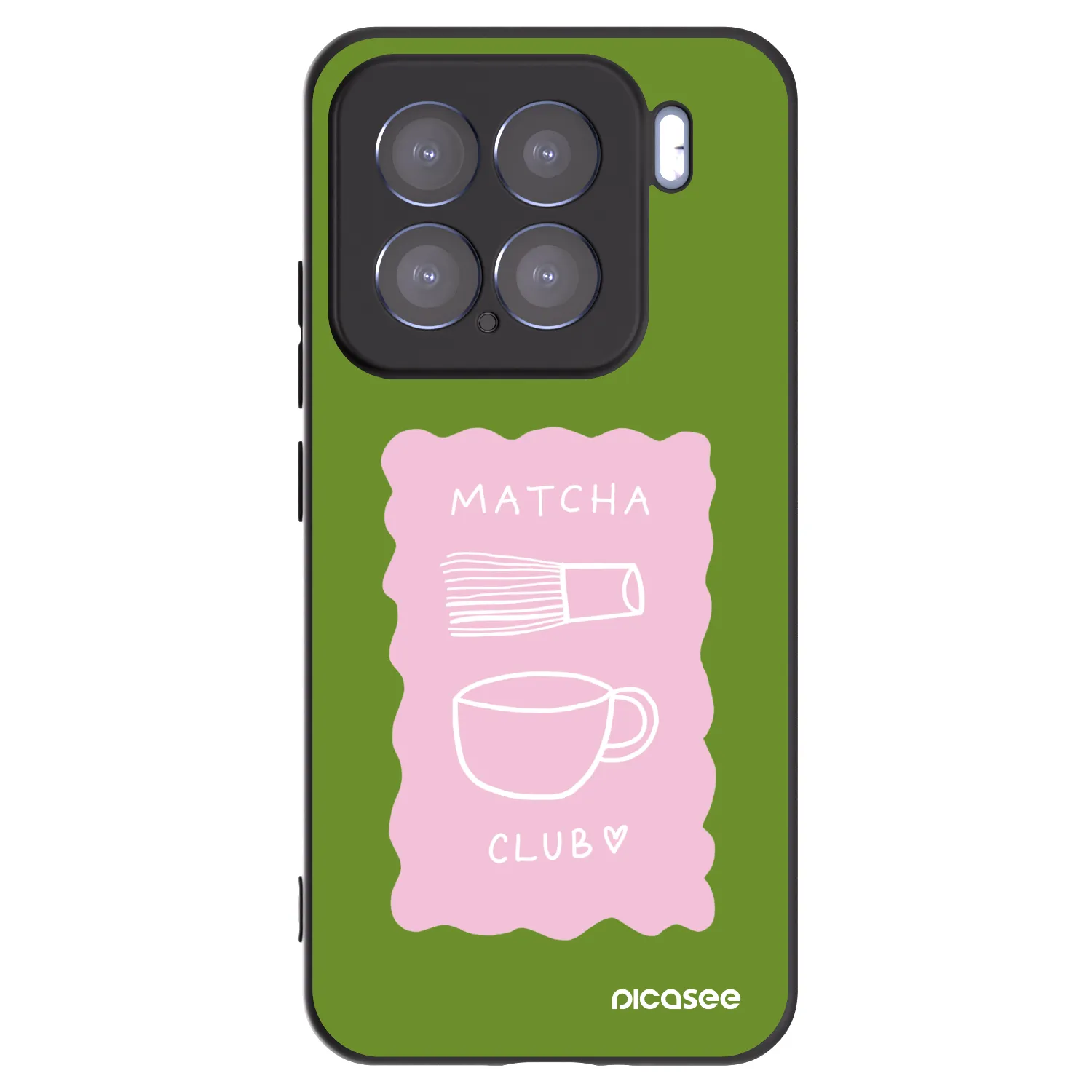 Picasee Xiaomi 15 Hülle - Schwarzes Silikon - Matcha club