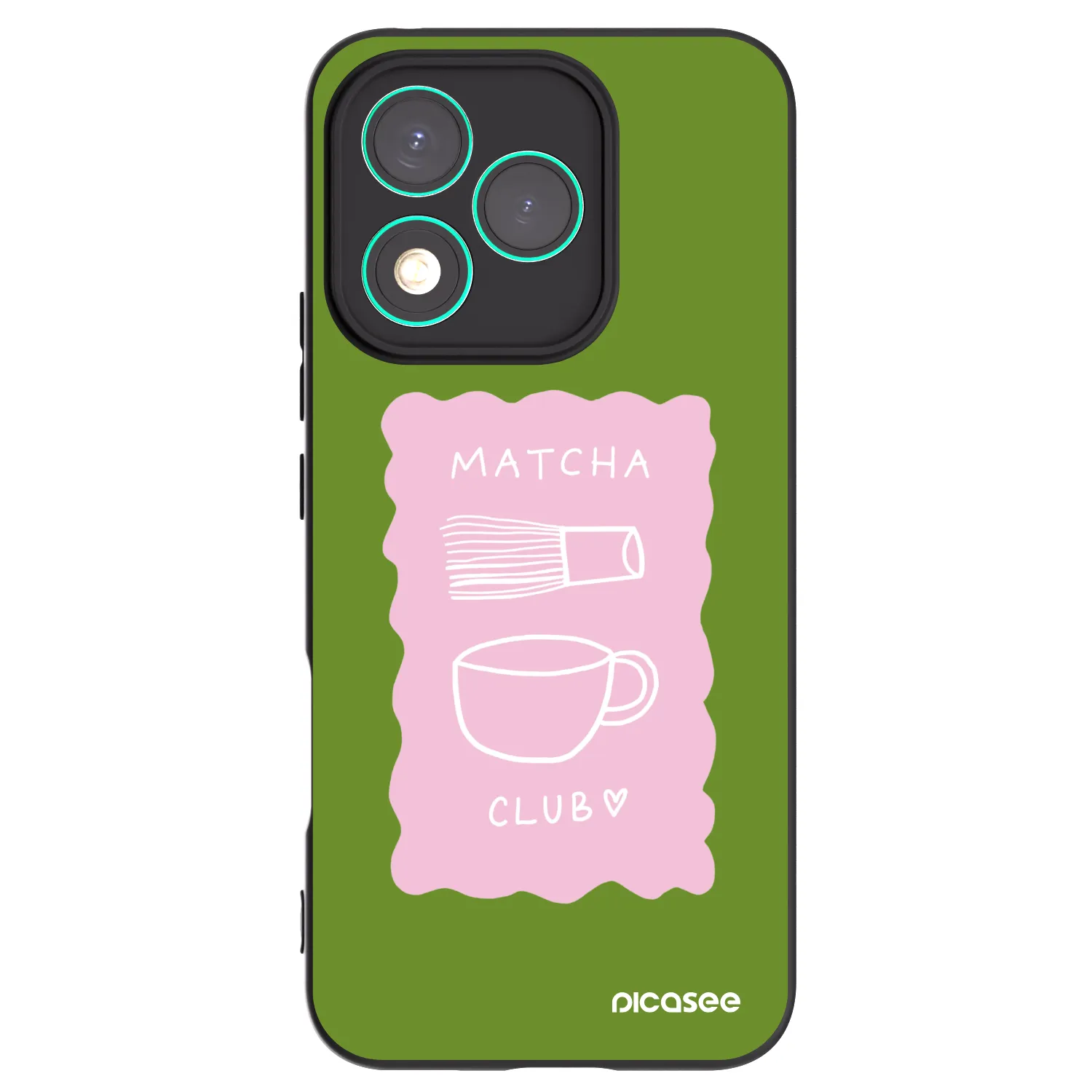 Picasee Honor 400 Lite 5G Hülle - Schwarzes Silikon - Matcha club