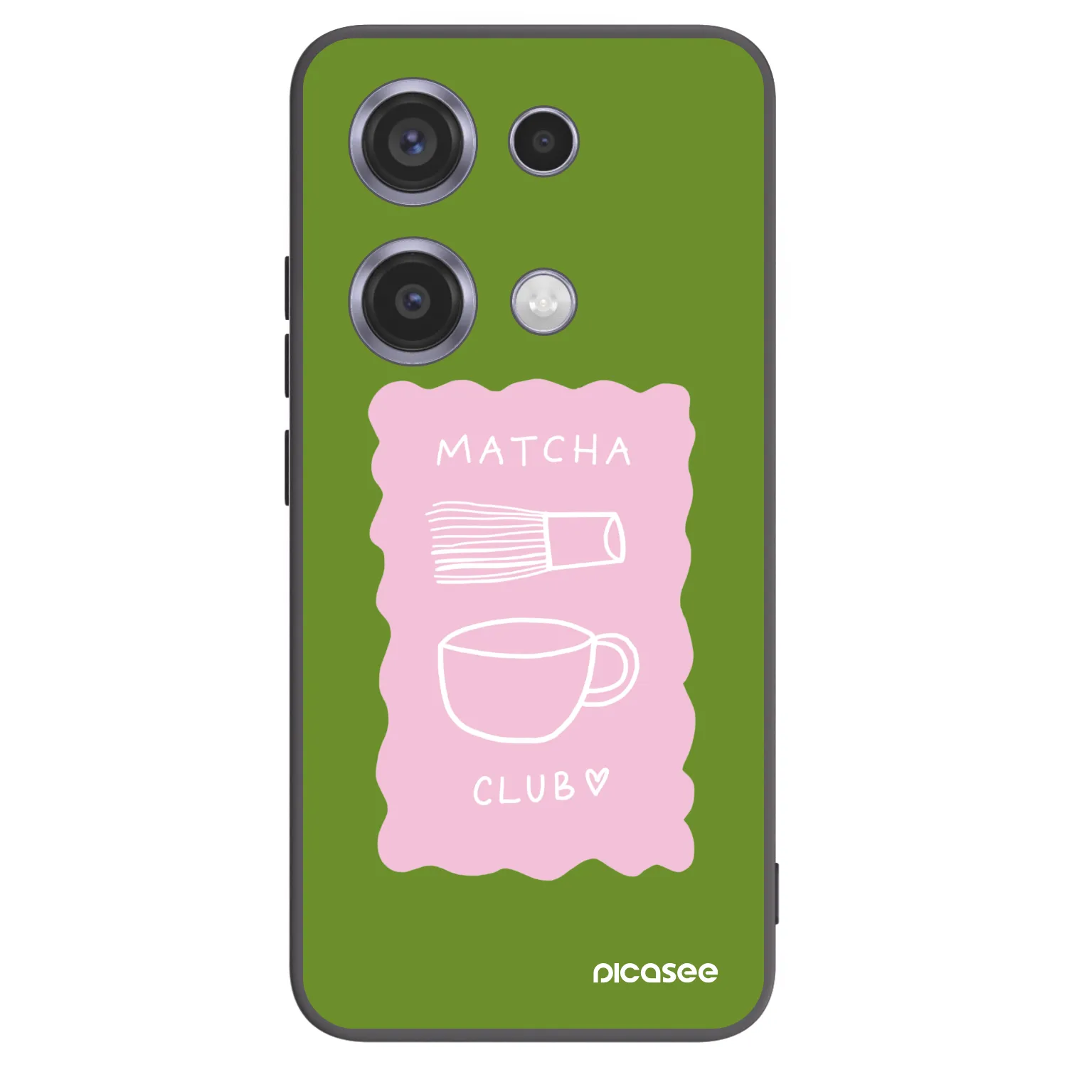 Picasee Xiaomi Redmi Note 14S Hülle - Schwarzes Silikon - Matcha club