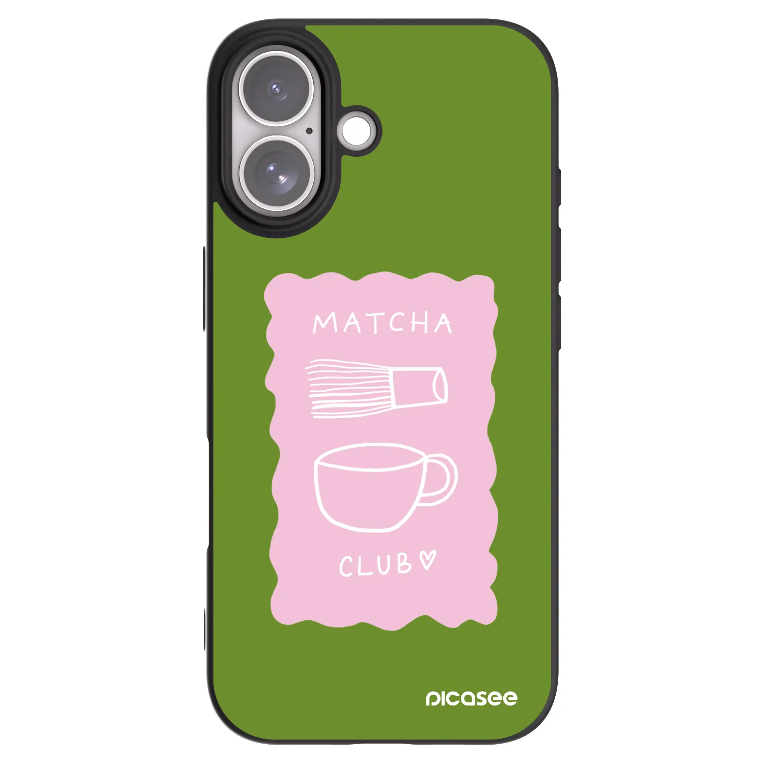 Picasee Apple iPhone 17 Hülle - Schwarzes Silikon - Matcha club