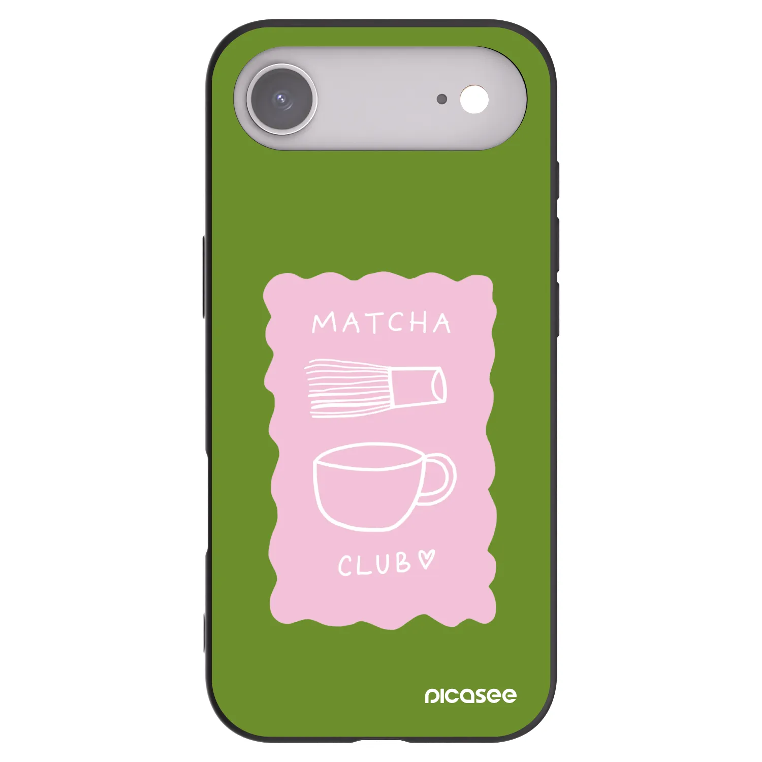 Picasee Apple iPhone Air Hülle - Schwarzes Silikon - Matcha club