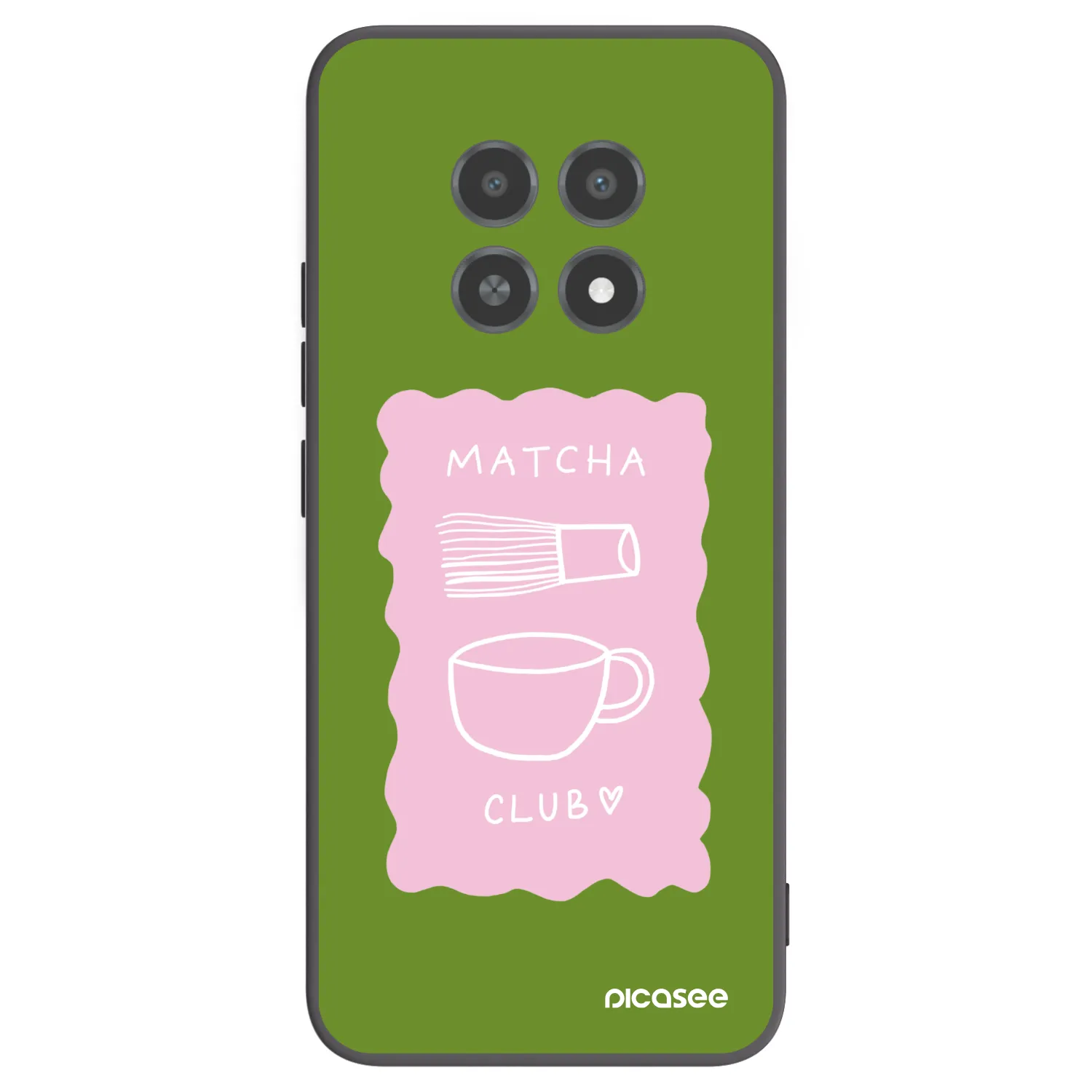 Picasee Realme 12X Hülle - Schwarzes Silikon - Matcha club