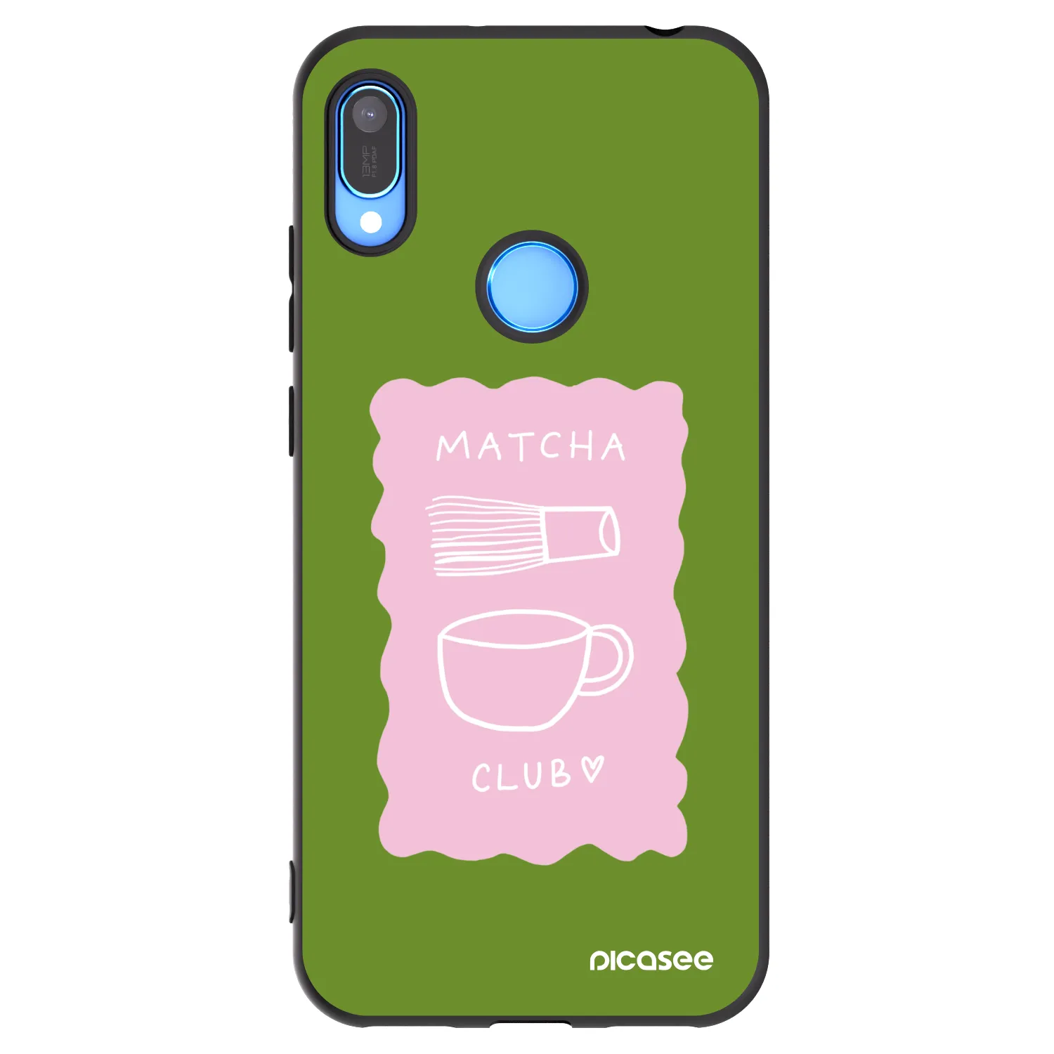 Picasee Huawei Y6 2019 Hülle - Schwarzes Silikon - Matcha club
