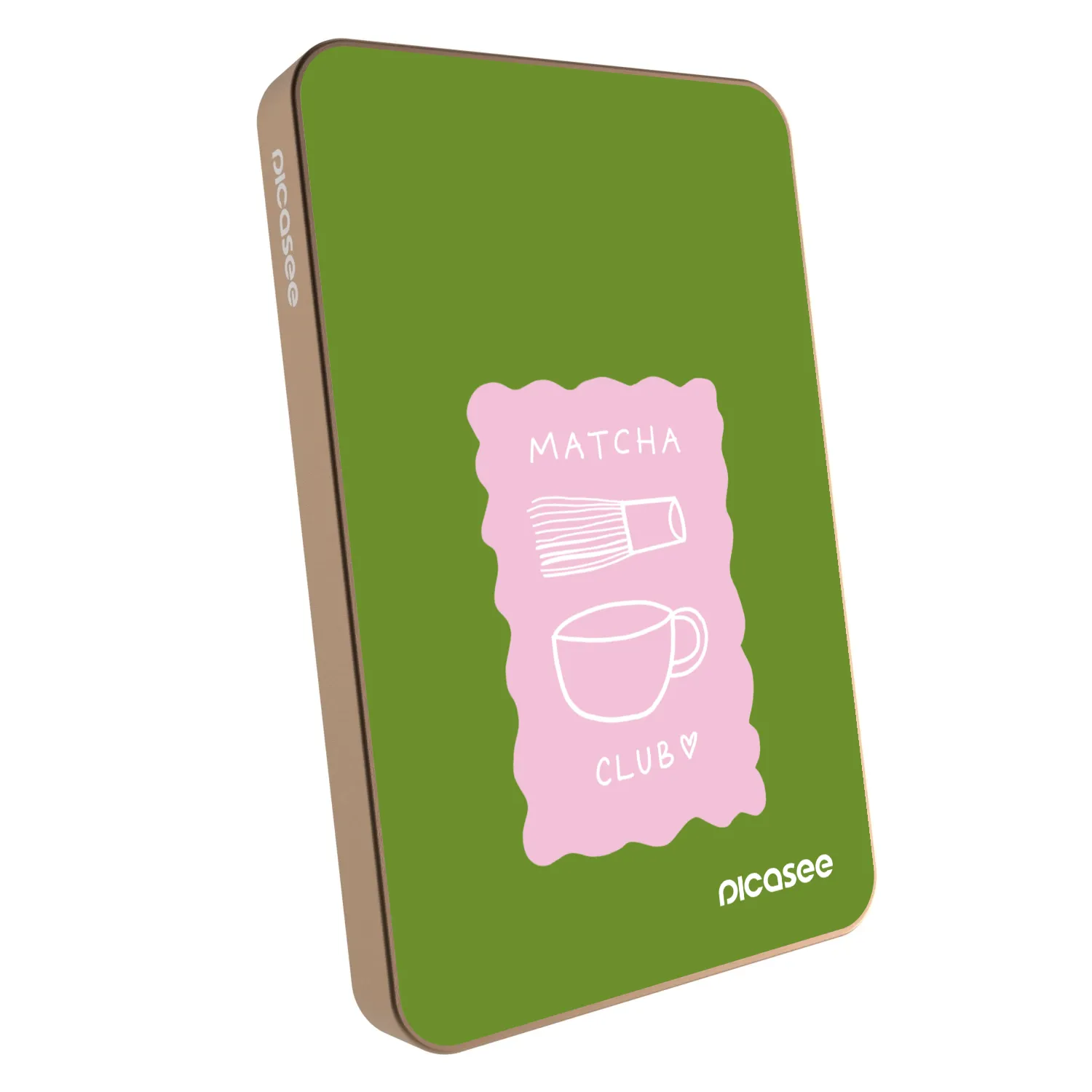 Picasee Powerbank mit MagSafe 5 000 mAh Golden - Matcha club