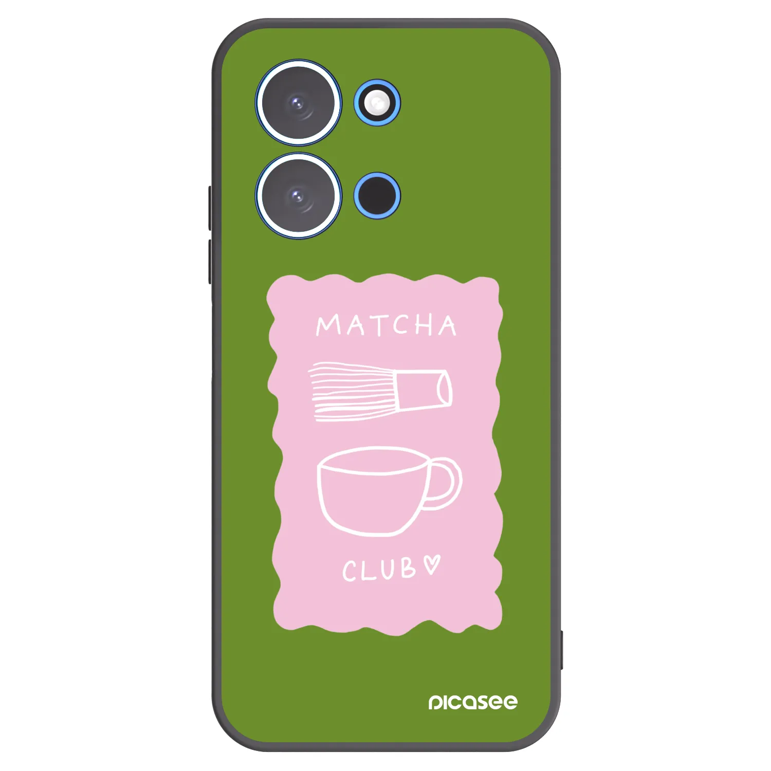 Picasee Xiaomi Redmi 15C 4G Hülle - Schwarzes Silikon - Matcha club