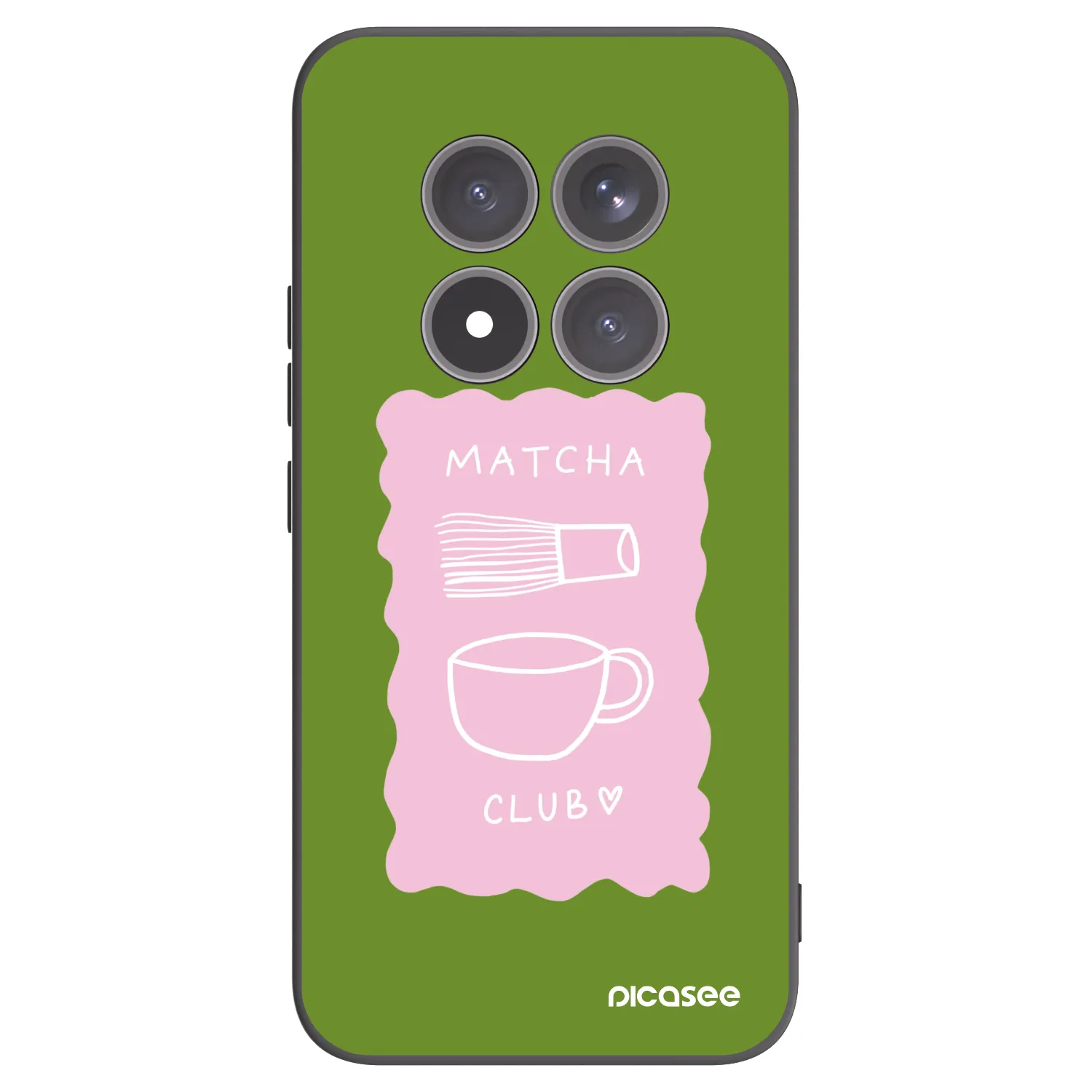 Picasee Xiaomi Redmi Note 15 Pro+ Hülle - Schwarzes Silikon - Matcha club