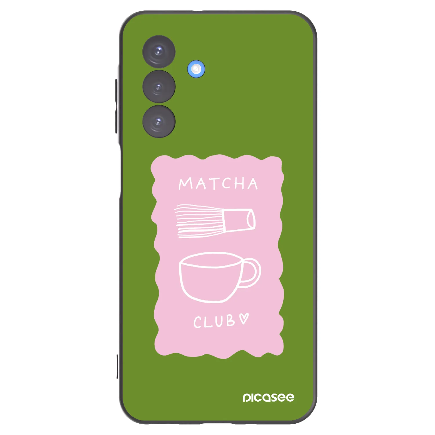 Picasee Samsung Galaxy A17 5G Hülle - Schwarzes Silikon - Matcha club