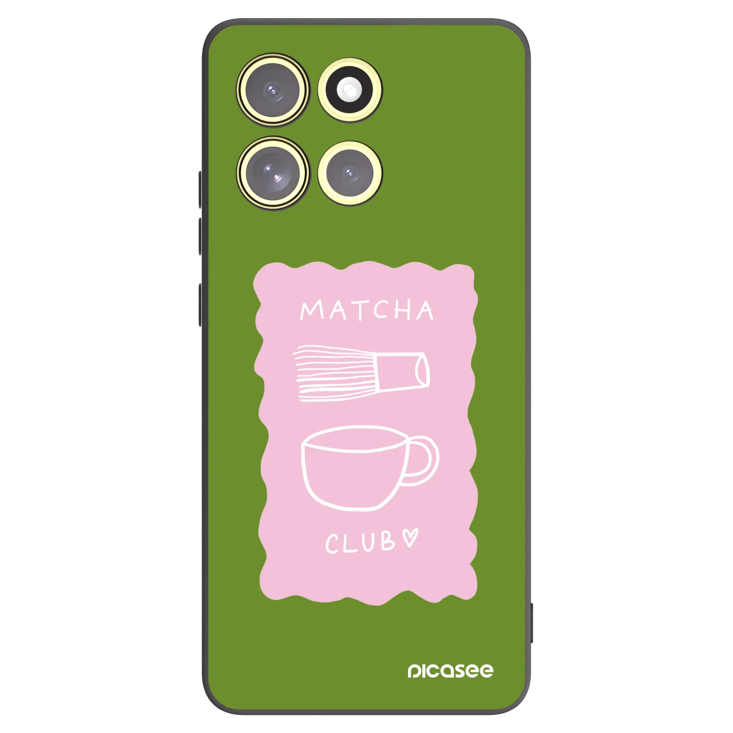 Picasee Motorola Moto G86 Power 5G Hülle - Schwarzes Silikon - Matcha club