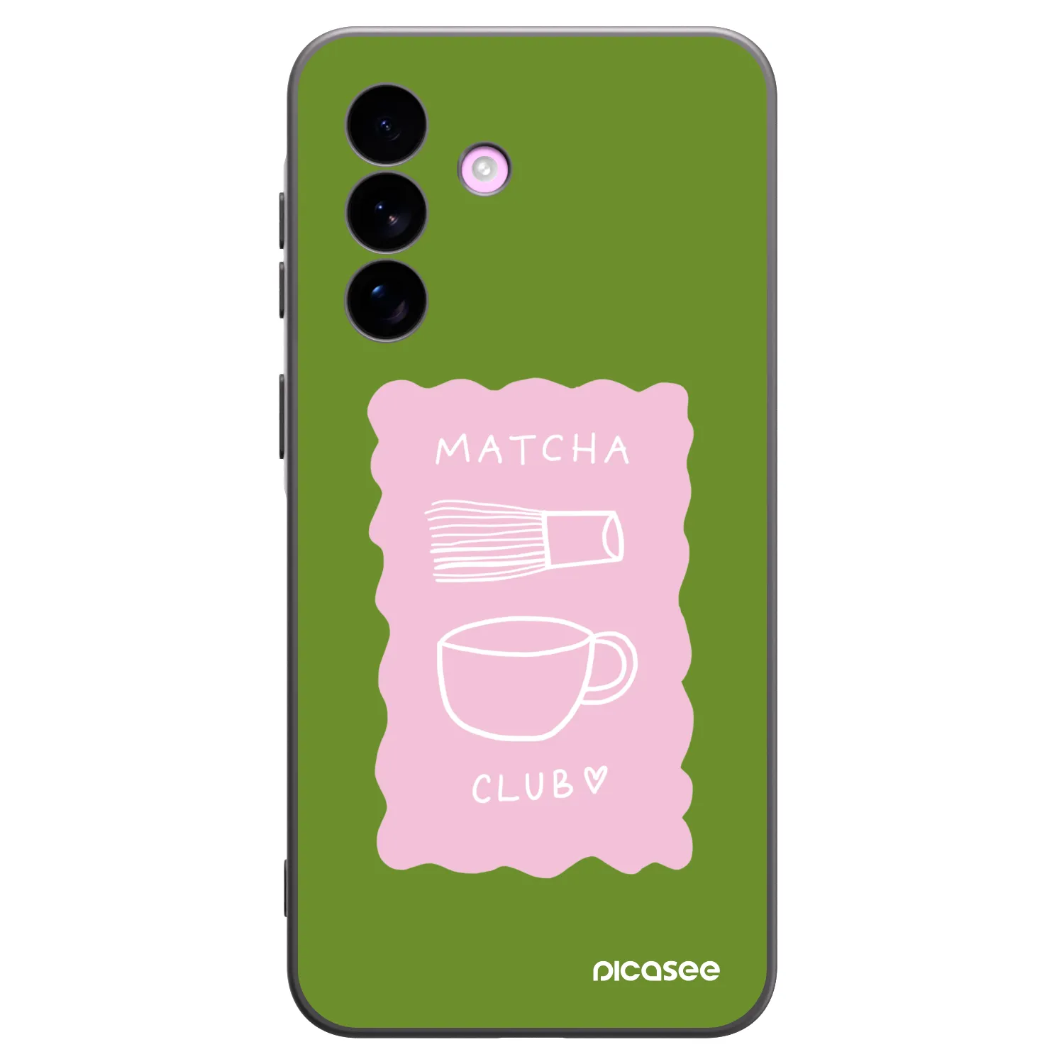 Picasee Samsung Galaxy A57 5G Hülle - Schwarzes Silikon - Matcha club