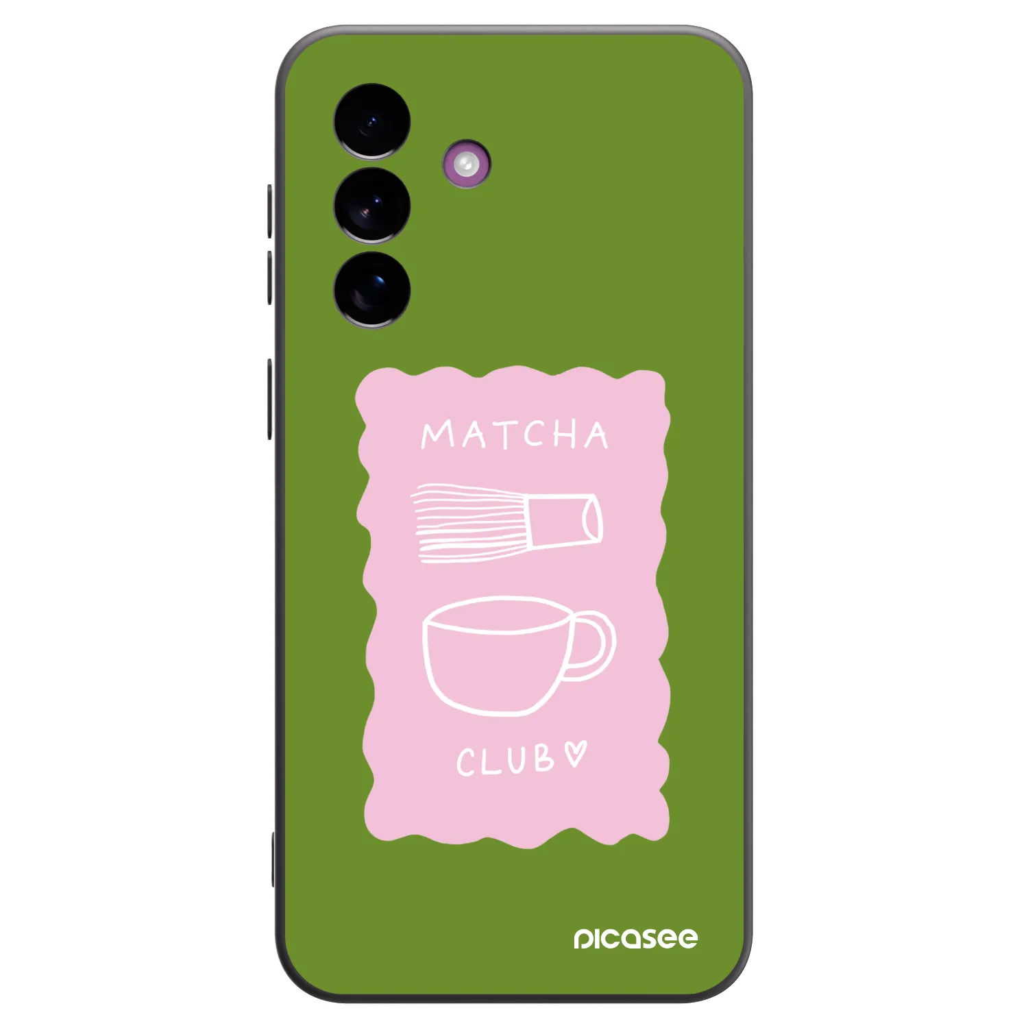 Picasee Samsung Galaxy A37 Hülle - Schwarzes Silikon - Matcha club