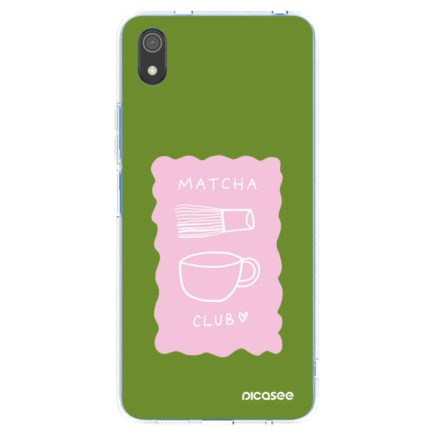 Picasee Xiaomi Redmi 7A Hülle - Transparentes Silikon - Matcha club