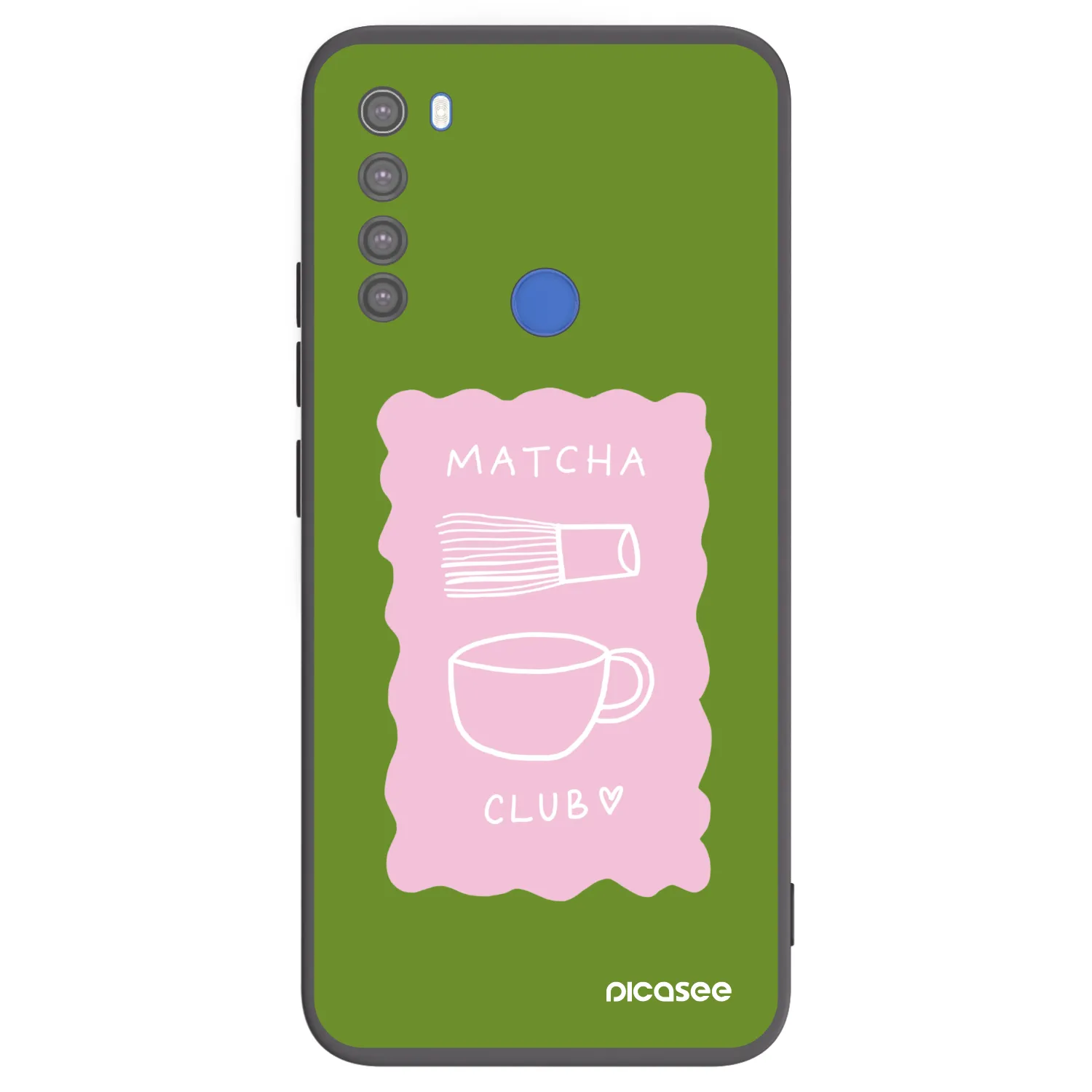 Picasee Xiaomi Redmi Note 8T Hülle - Schwarzes Silikon - Matcha club