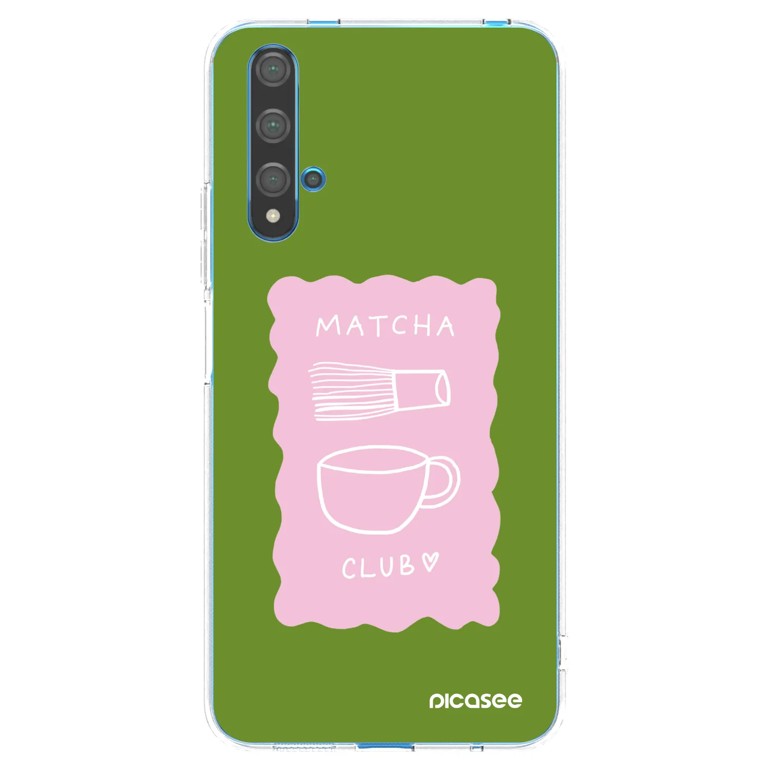 Picasee Huawei Nova 5T Hülle - Transparentes Silikon - Matcha club