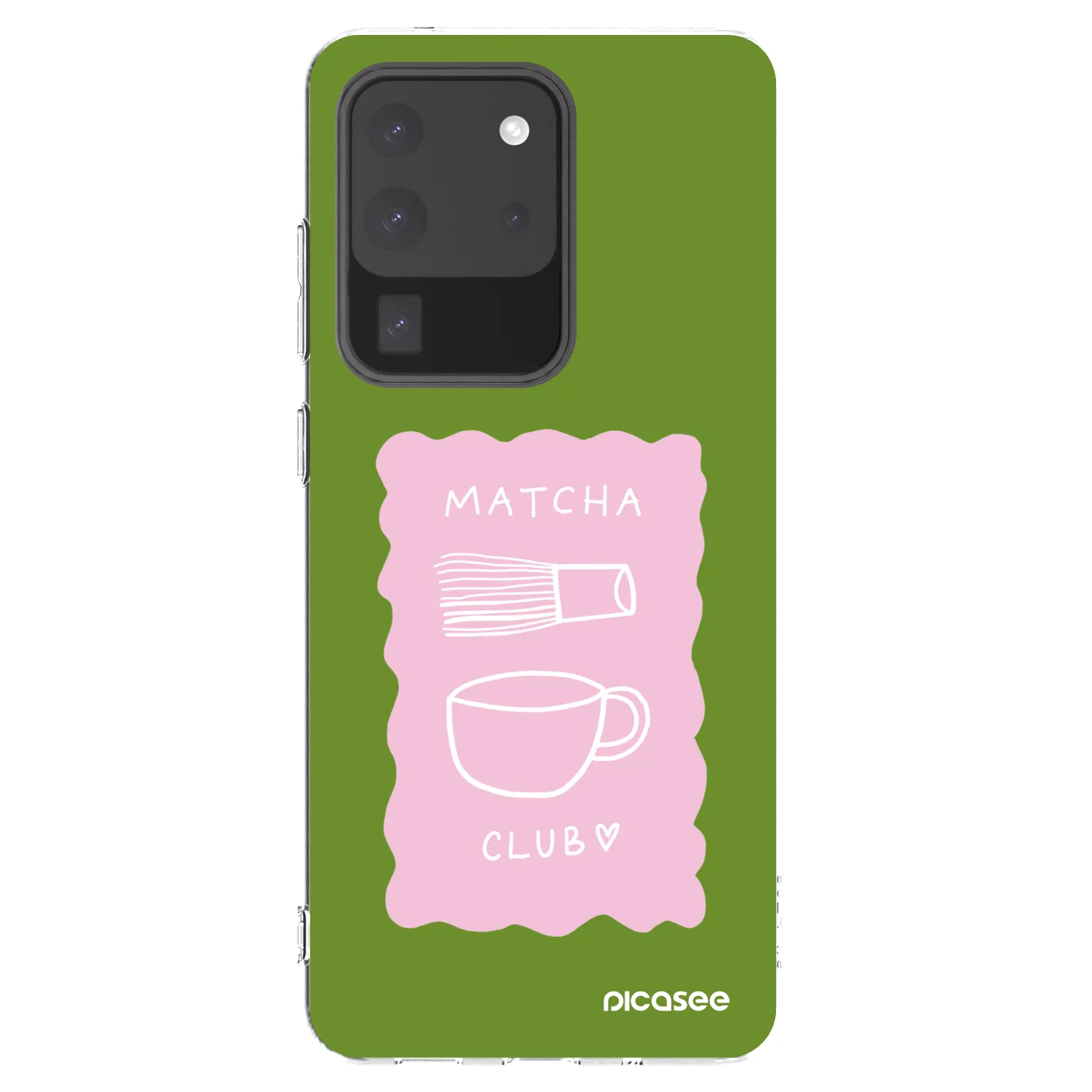 Picasee Samsung Galaxy S20 Ultra 5G G988F Hülle - Transparentes Silikon - Matcha club