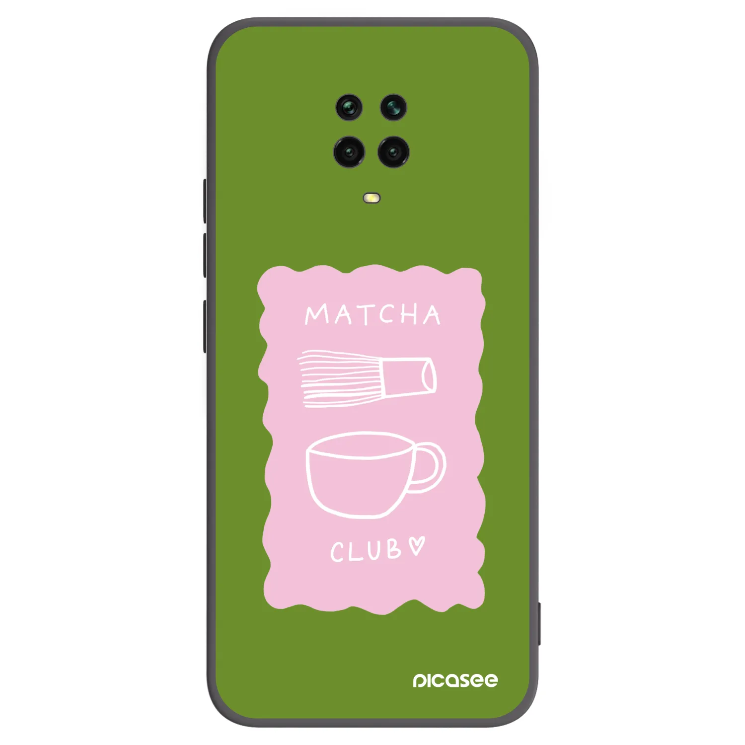 Picasee Xiaomi Redmi Note 9S Hülle - Schwarzes Silikon - Matcha club