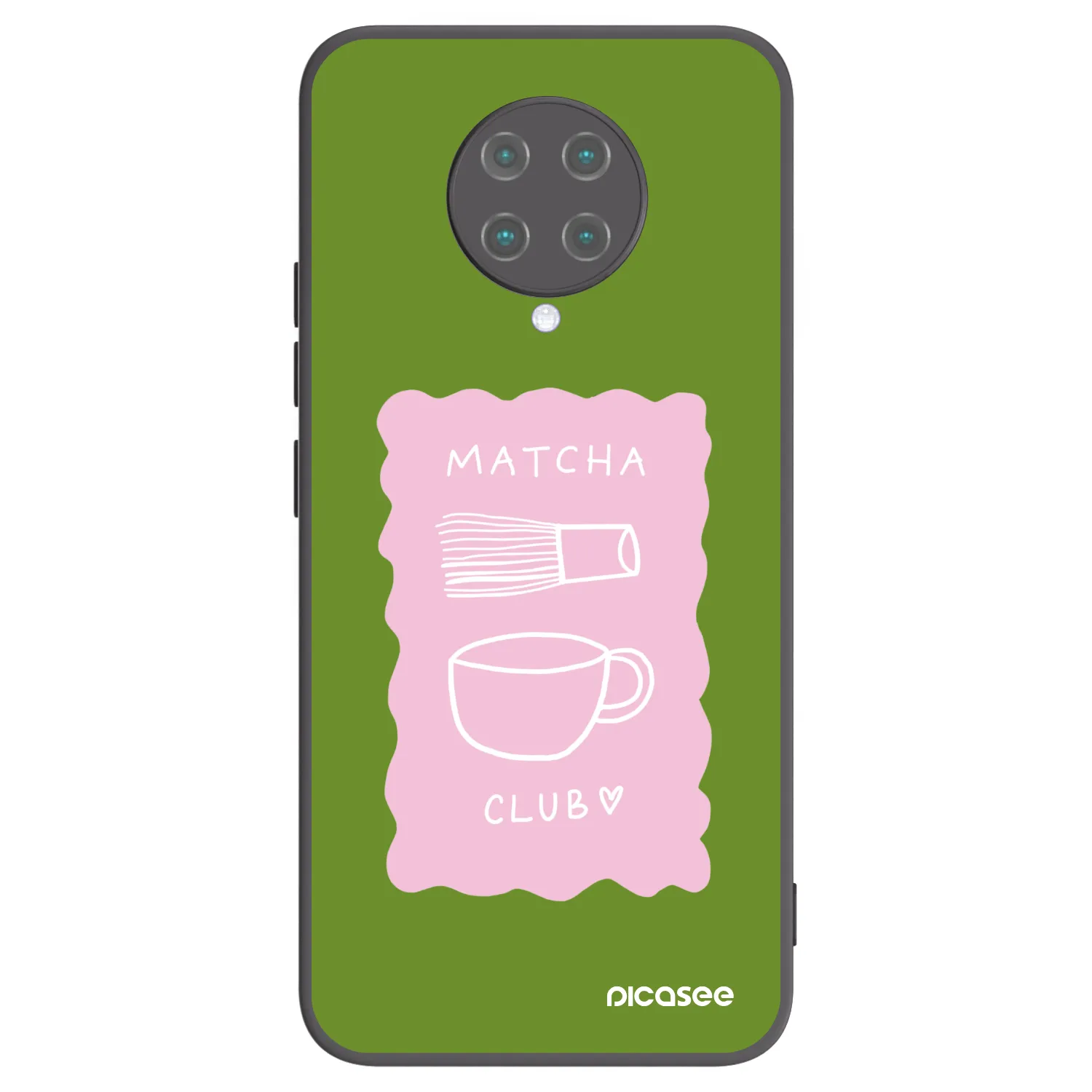 Picasee Xiaomi Poco F2 Pro Hülle - Schwarzes Silikon - Matcha club
